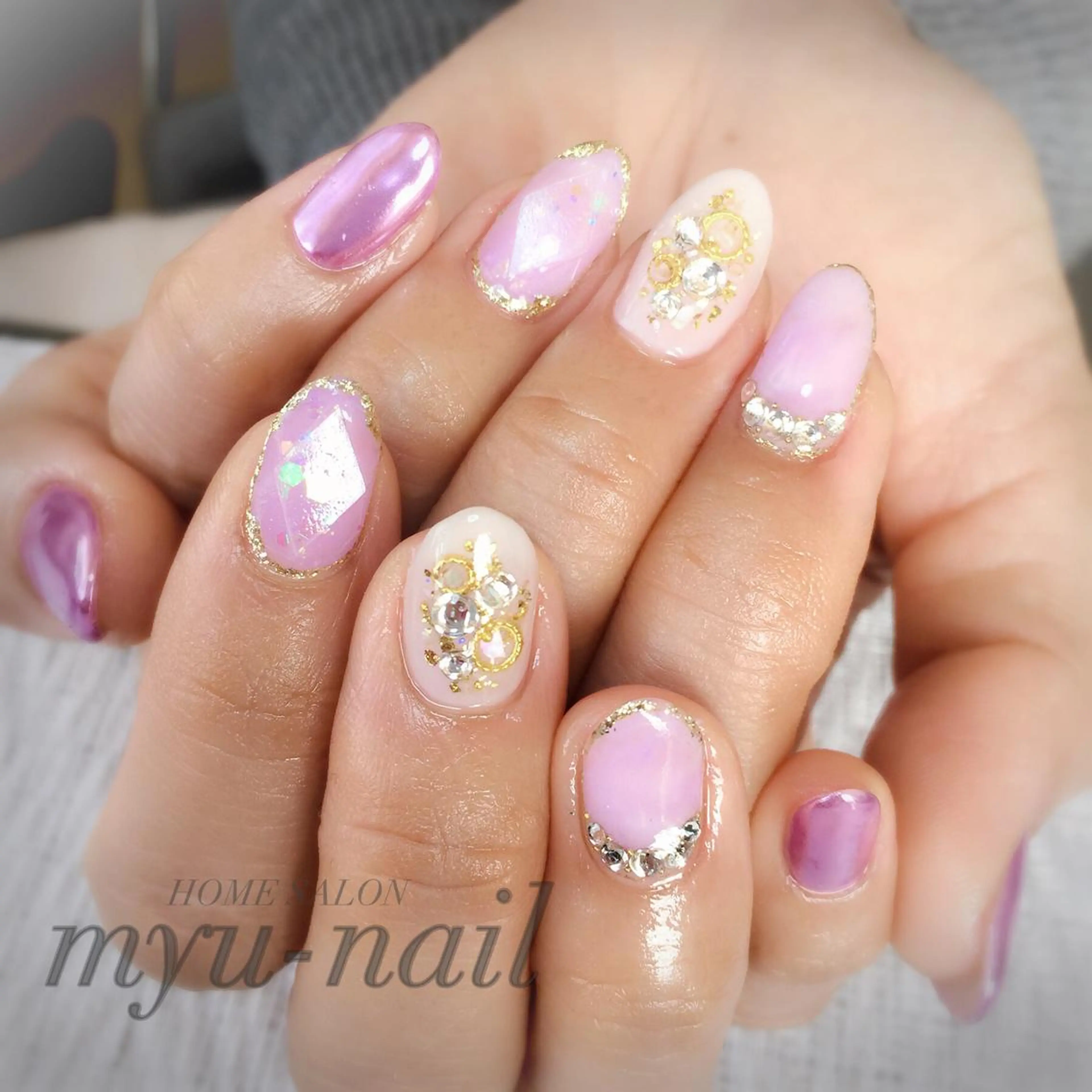ネイル ハンドネイル ホームサロン myu-nailのネイルデザイン