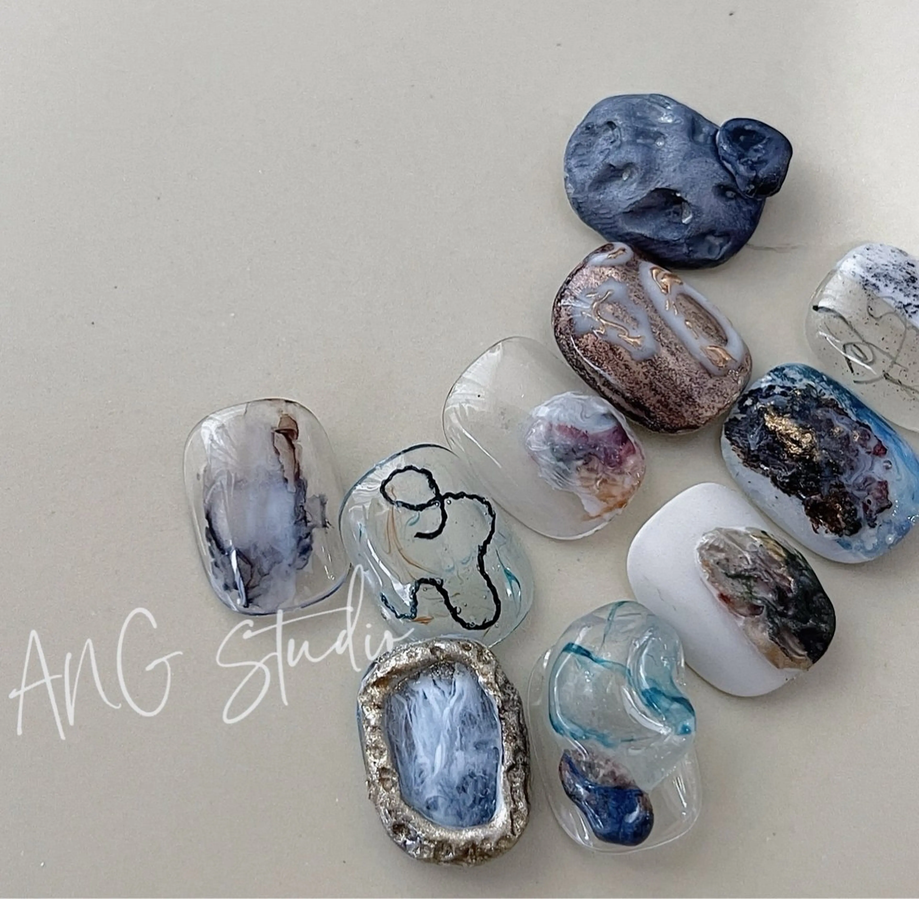 ネイル ハンドネイル ハンドケア ANG Studioのネイルデザイン