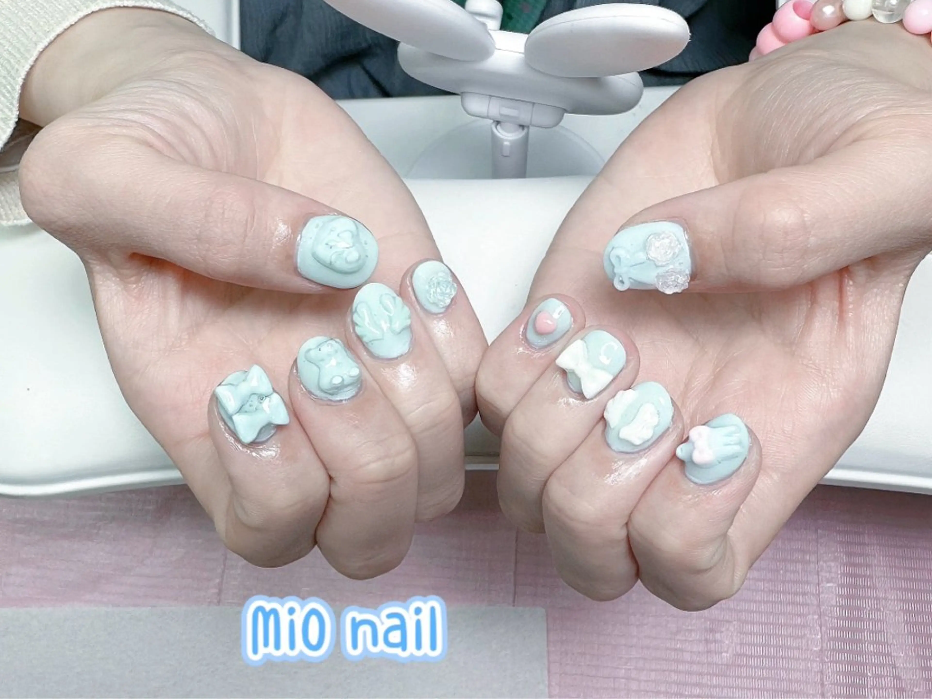 ネイル ジェルネイル 韓国ネイル 持ち込み オフィスネイル ワンホンネイル MiO Nailのネイルデザイン