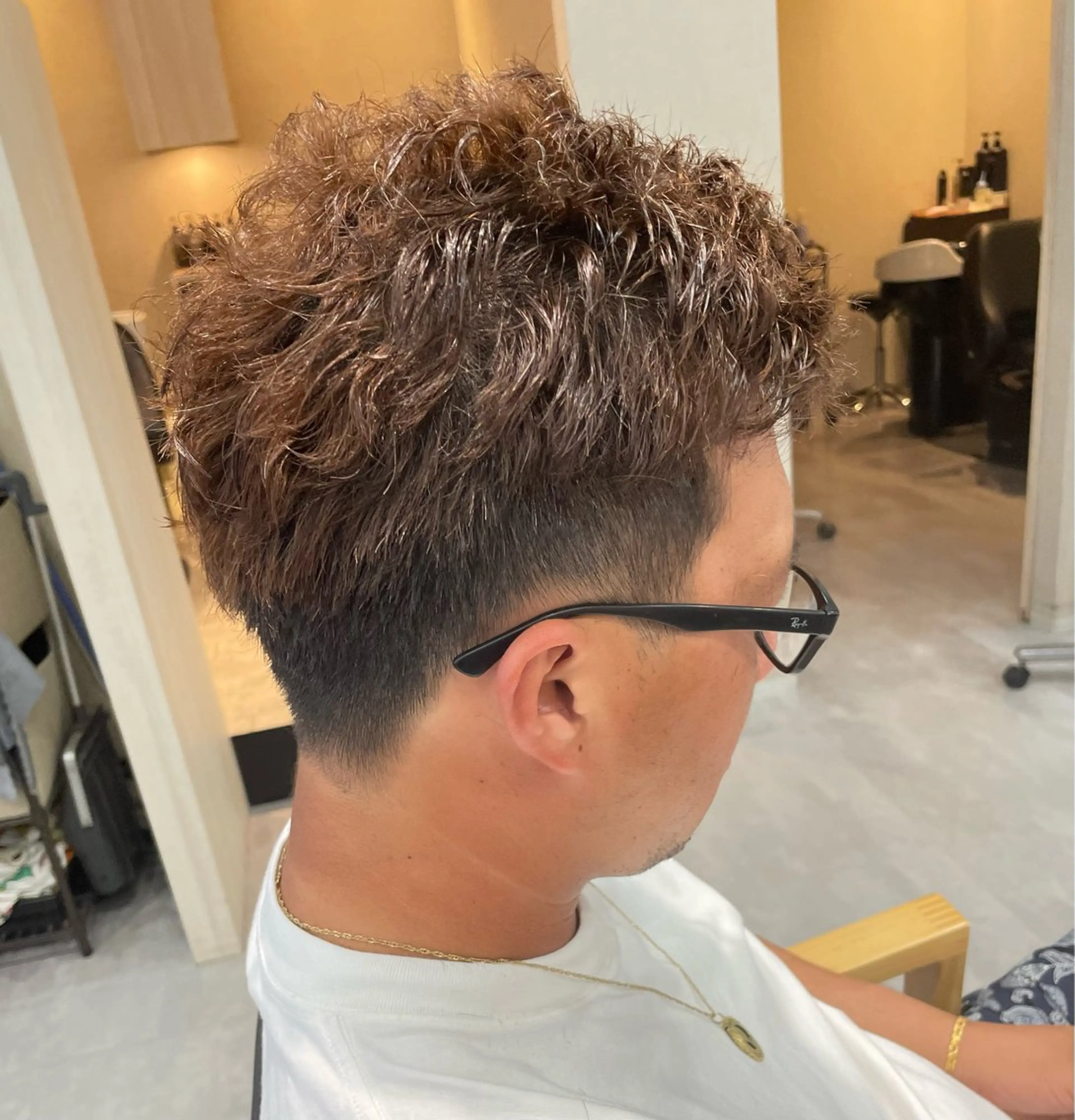 メンズ メンズパーマ カット パーマ 永田 まどかのヘアスタイル