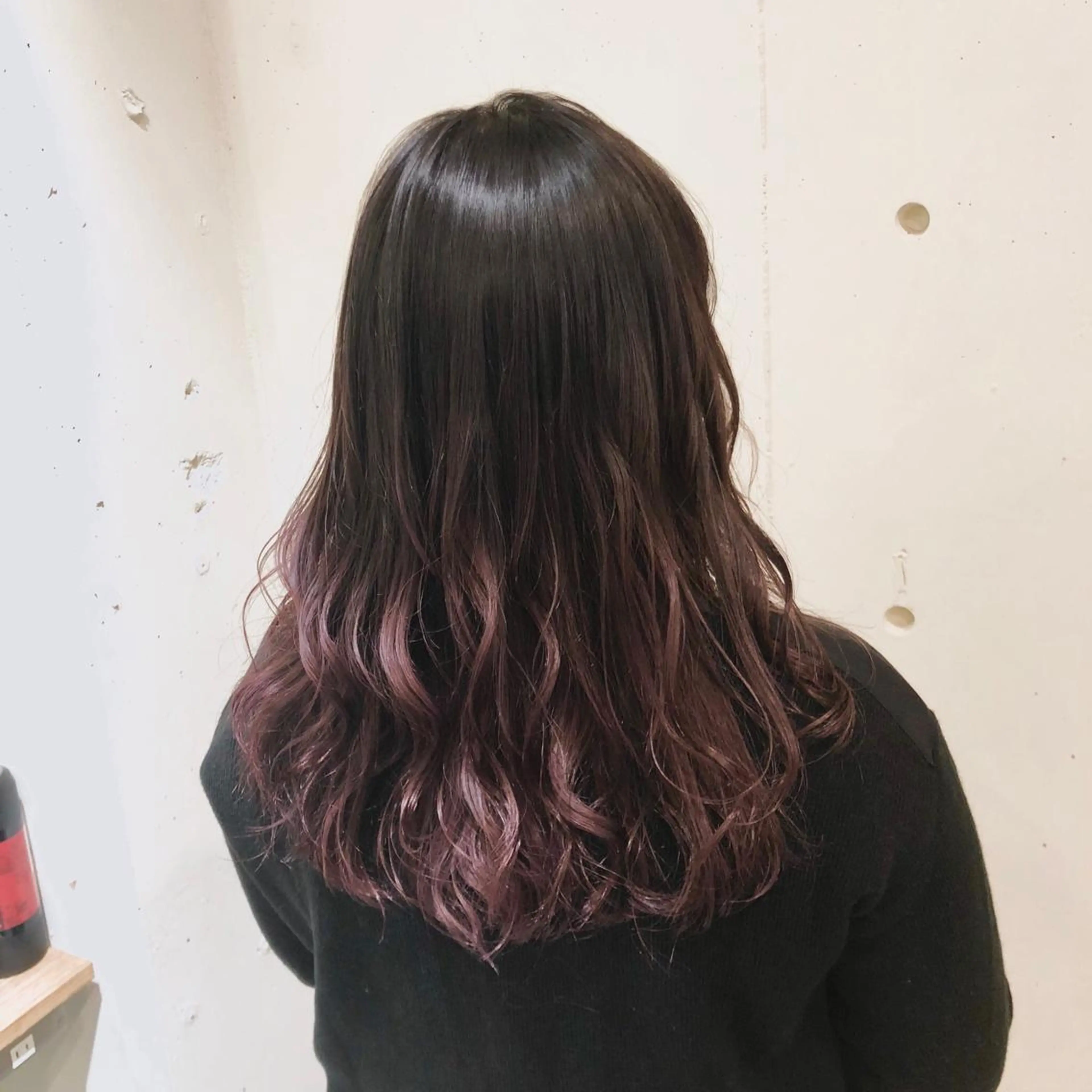 セミロング カラー パーマ ヘアアレンジ バレイヤージュ ブリーチ ケアブリーチ 透明感カラー グラデーションカラー 【ツヤ髪美容師】 ツダケイスケのヘアスタイル