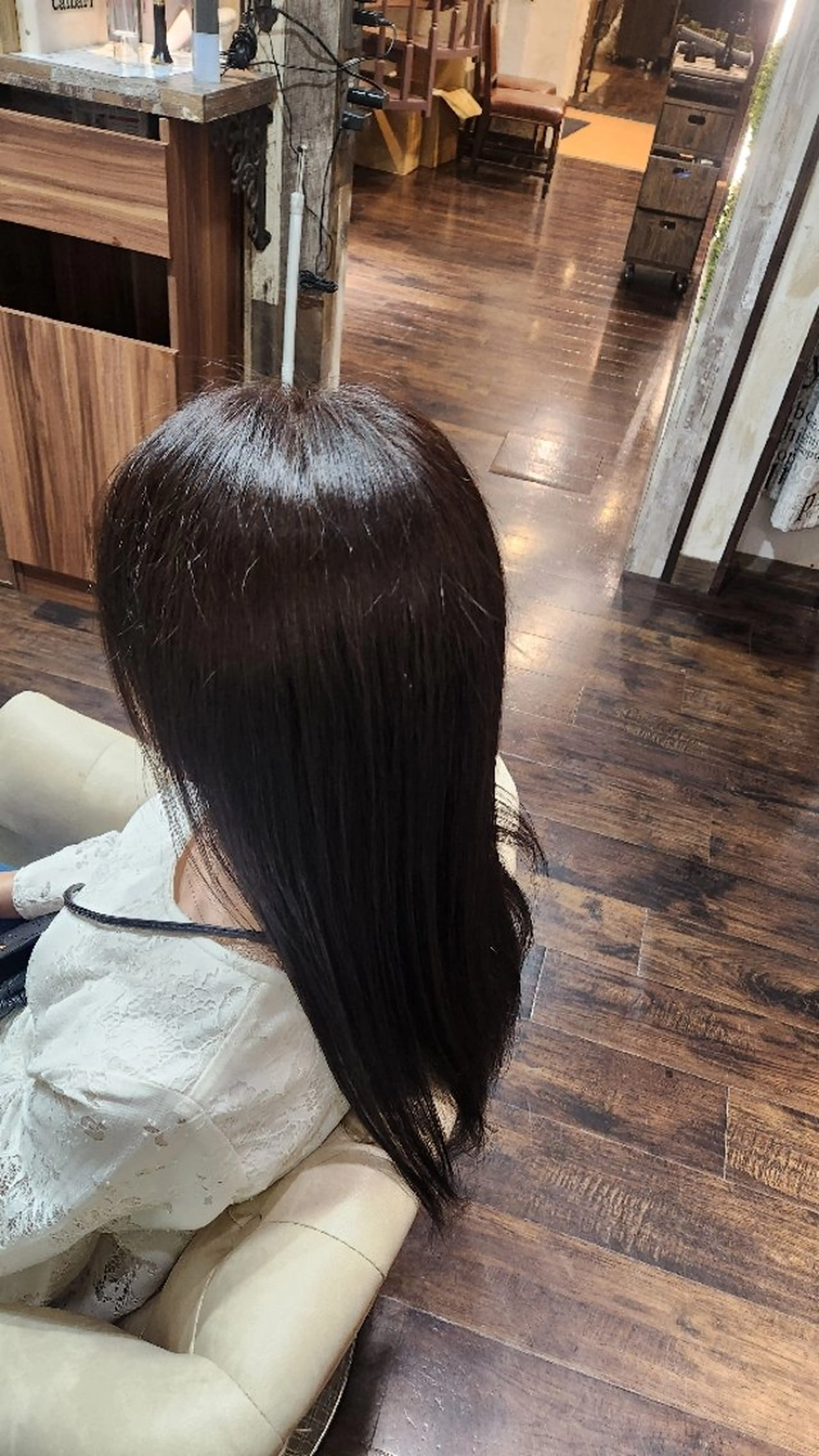 ロング カラー Calbari 鎌田美歩のヘアスタイル