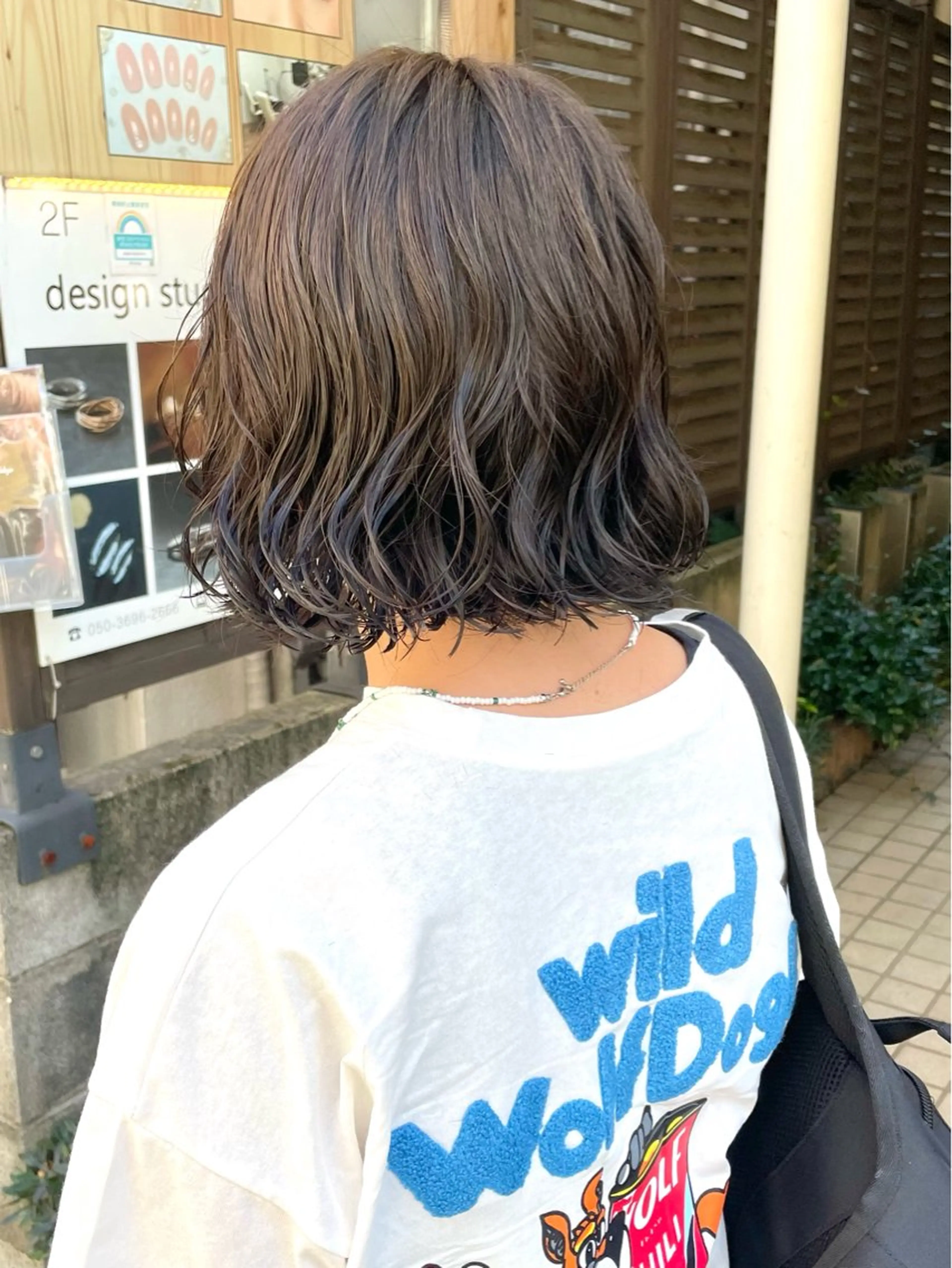 ショート パーマ ボブ 銀座No.1髪質改善 縮毛矯正/本木のヘアスタイル