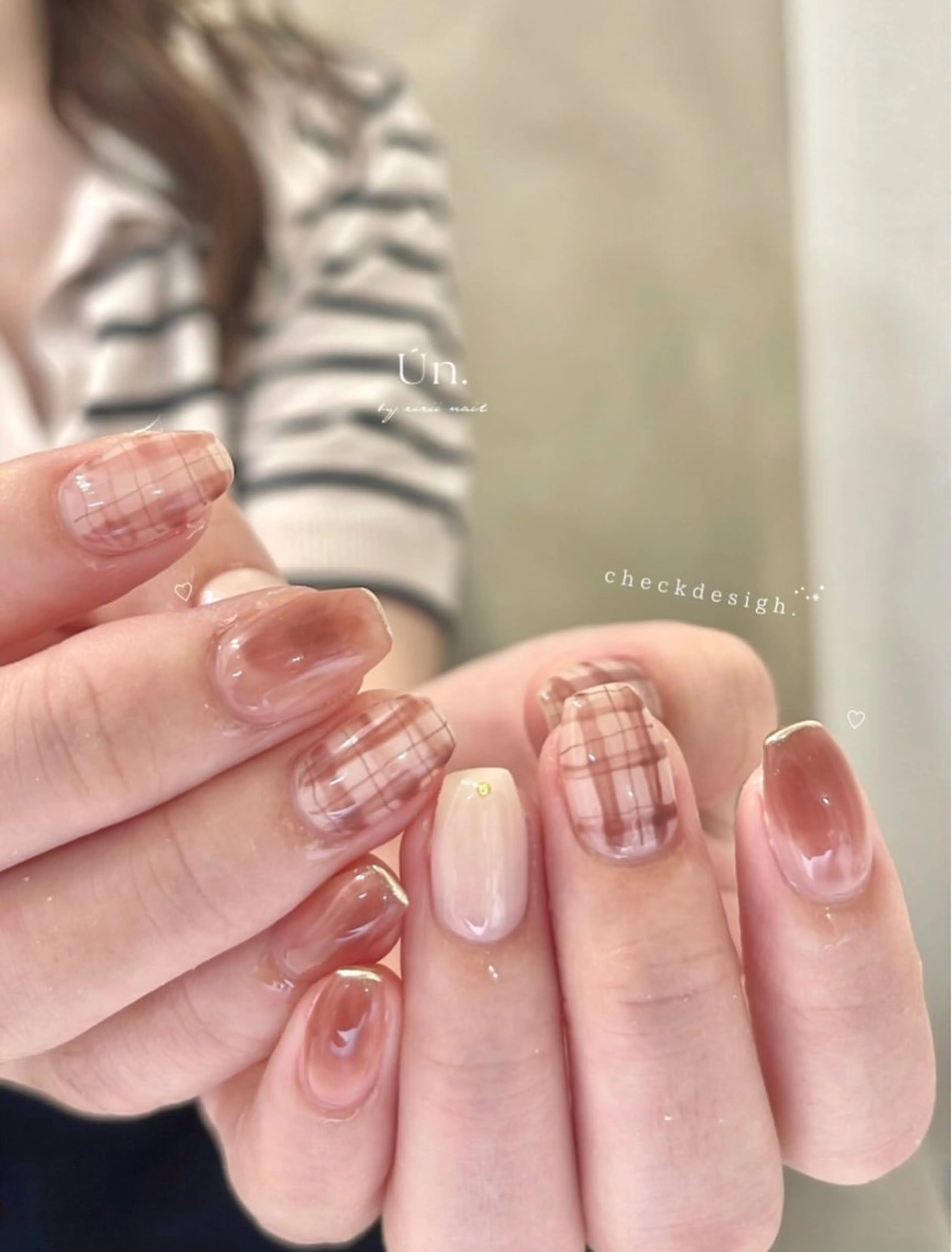 ネイル ジェルネイル 持ち込み ニュアンスネイル パラジェル ワンホンネイル Ún. nail salon所属・Ún nail salonのネイルデザイン