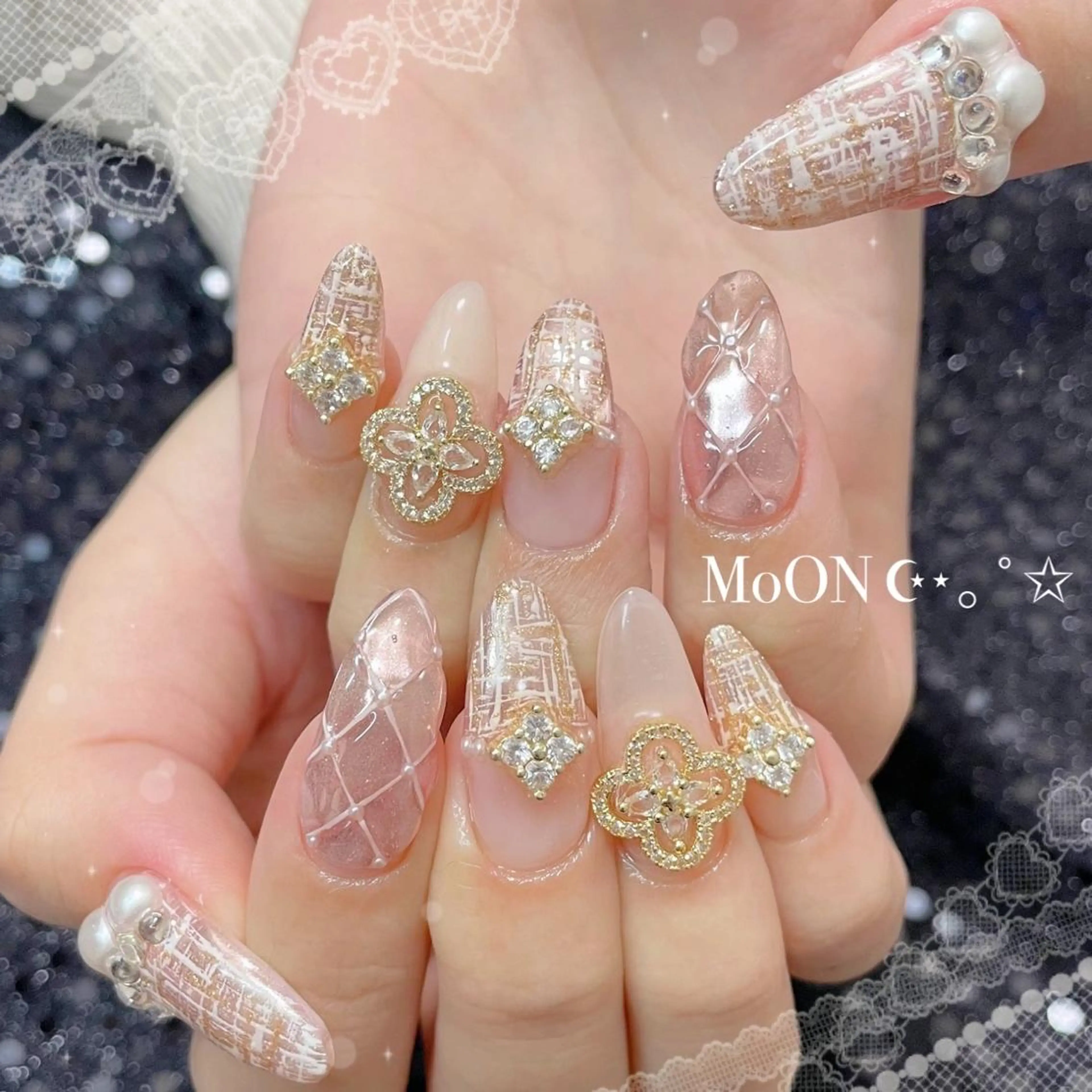 ネイル ハンドネイル ハンドケア MoON...❤︎ MeGuのネイルデザイン