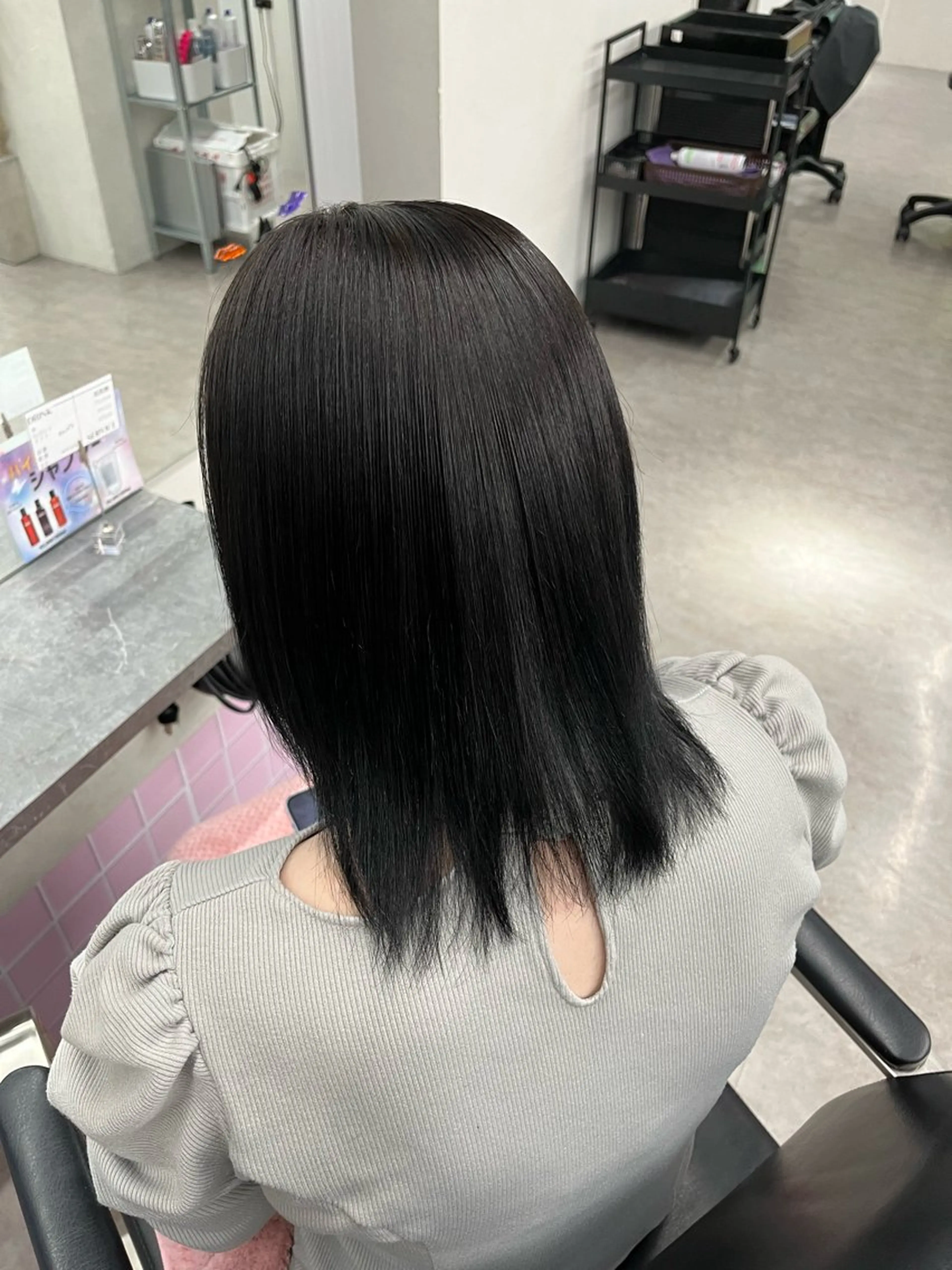 ミディアム 奥野碧🌈艶髪 /ダメージレスカラーのヘアスタイル