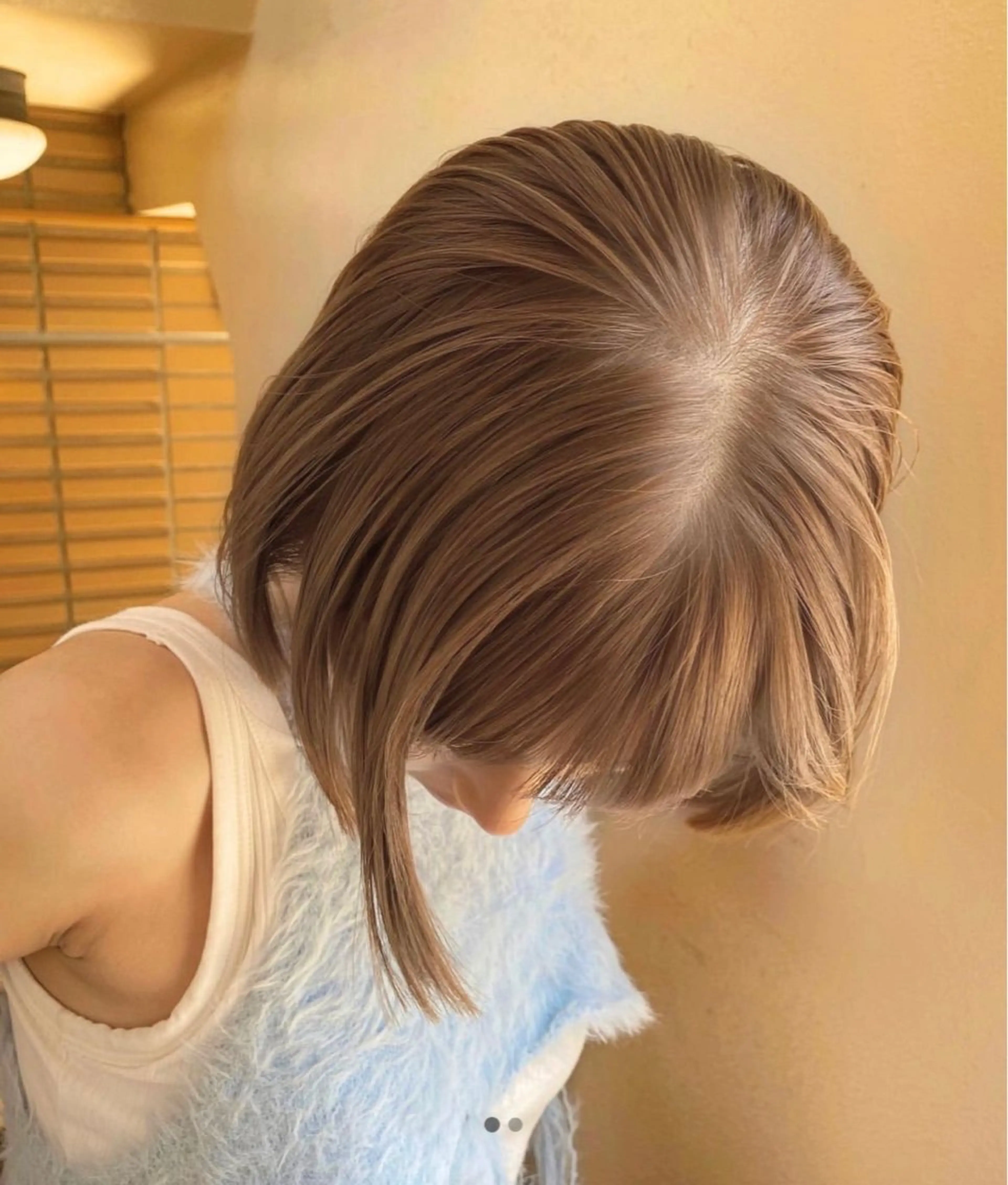 ショート カラー ブリーチ ハイトーンカラー カット ヘアカラー トリートメント belle   表参道　terrace所属・抜きっぱなしブロンド /ハイトーン/カナタのヘアスタイル