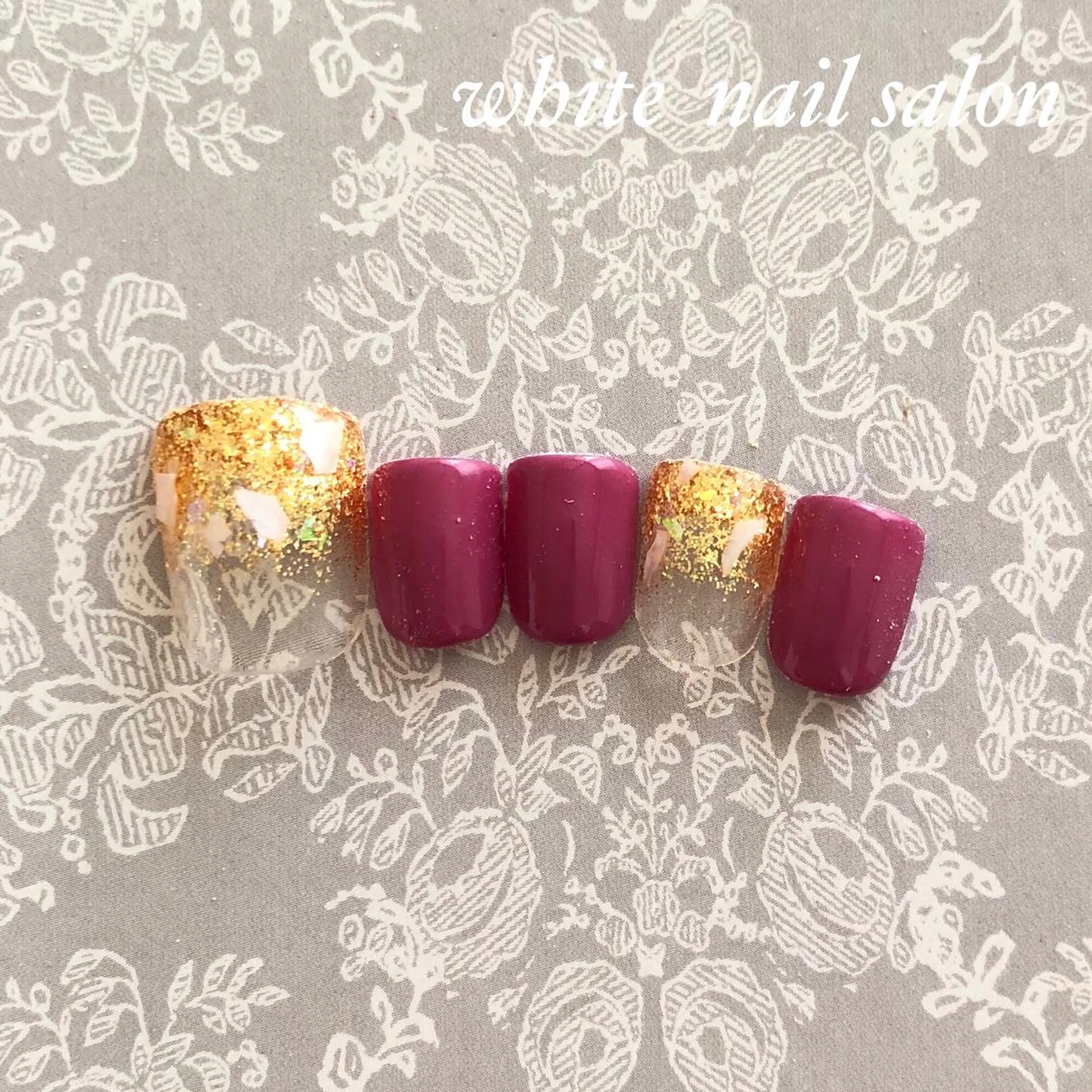 ネイル アートネイル フットネイル フレンチネイル ジェルネイル オフィスネイル フットネイル white nail salonのネイルデザイン