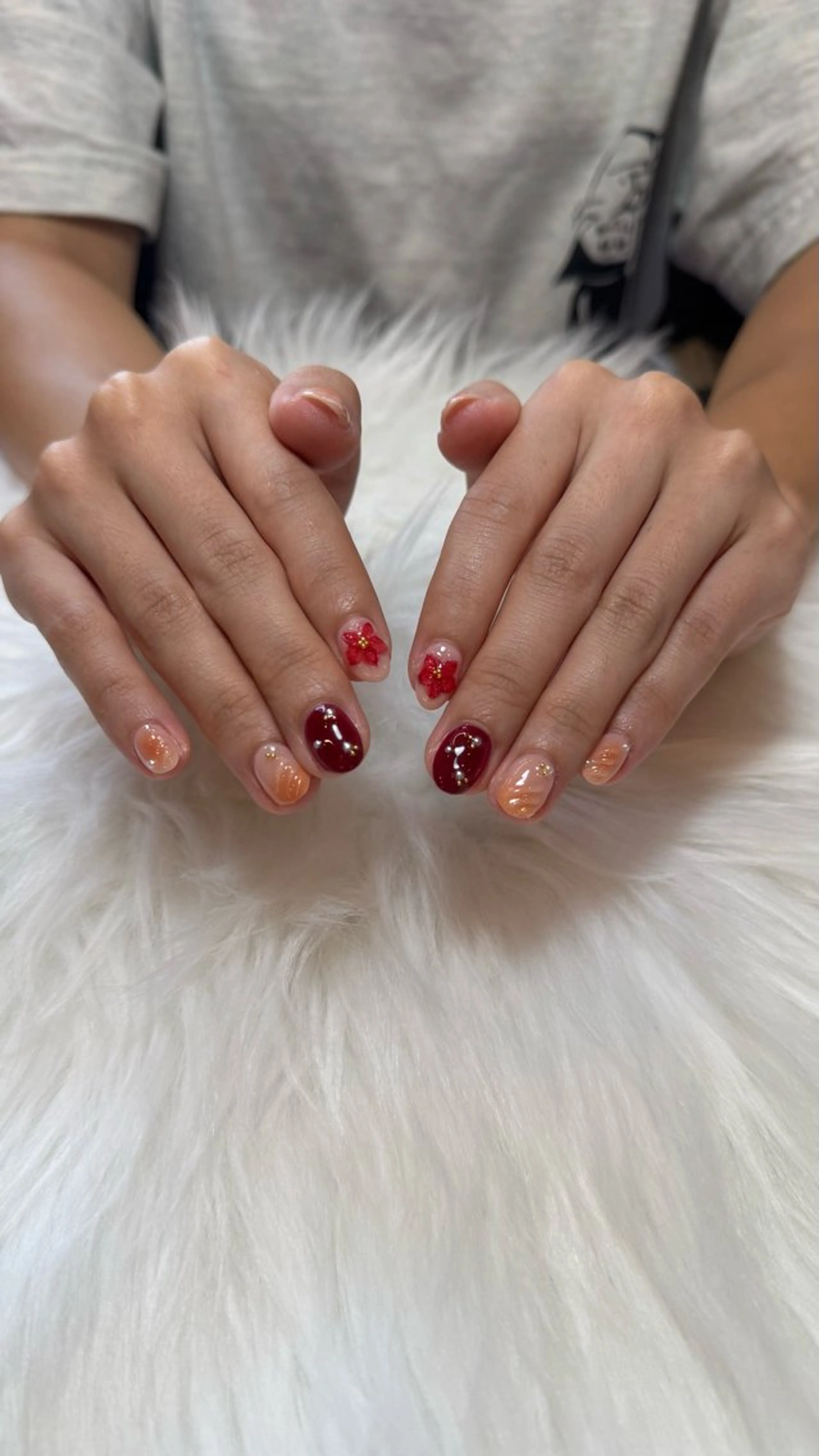 ネイル ショートネイル 夏ネイル ハンドネイル Kirari所属・uru nail/ 本部町/Kirariのネイルデザイン