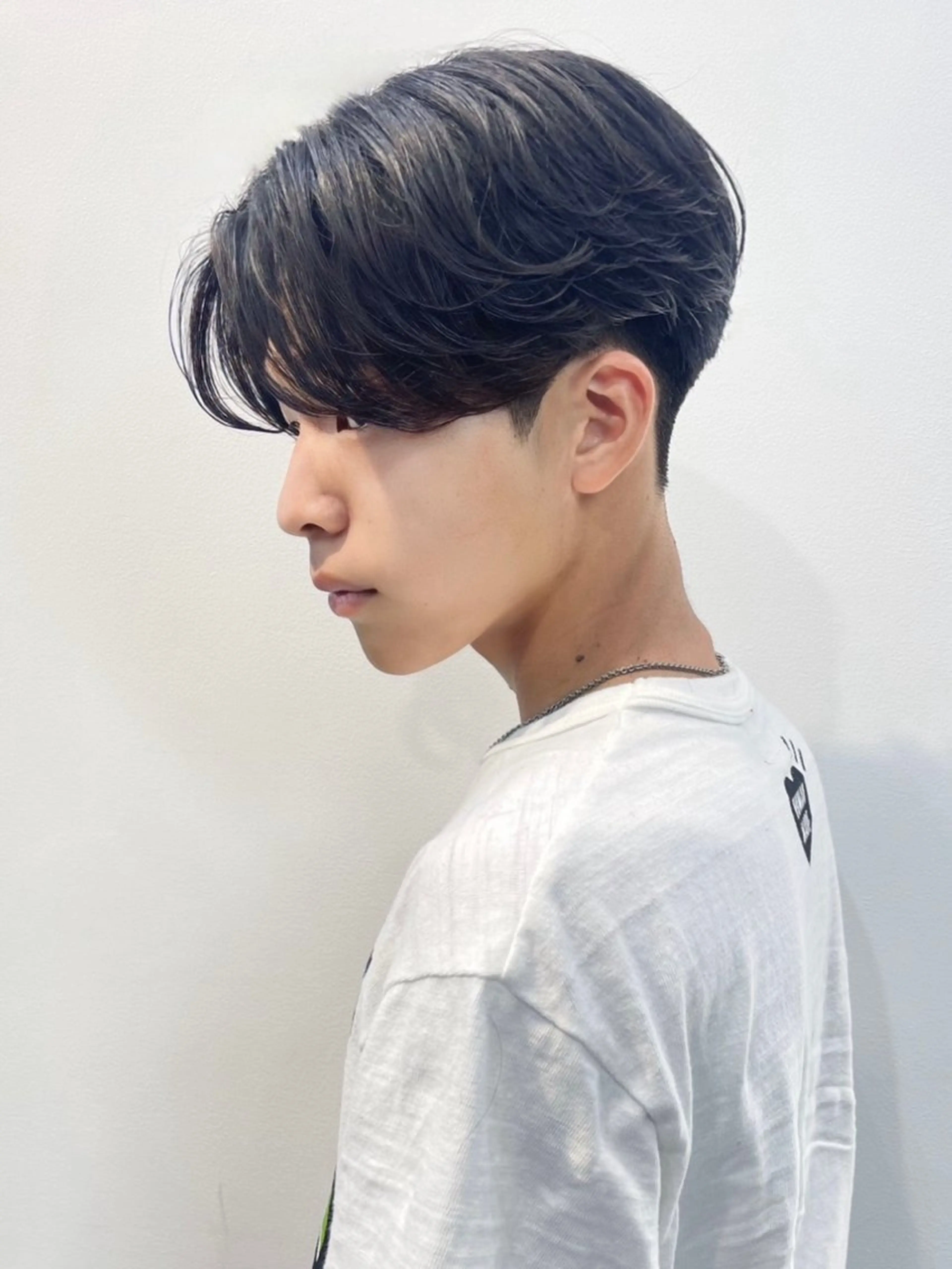 パーマ パーマ シャドウ/フェザー パーマメンズりつきのヘアスタイル