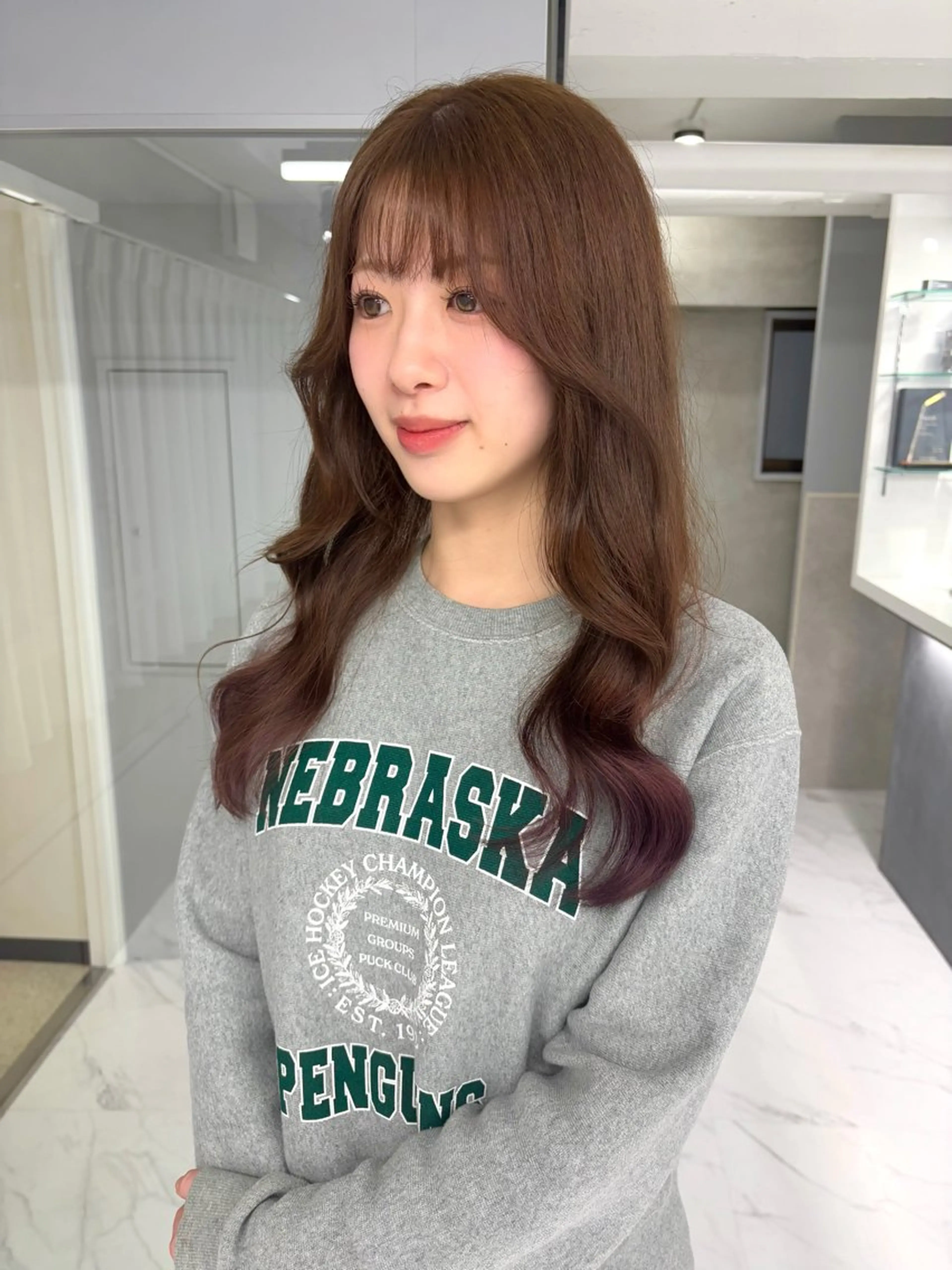 ロング カラー ブリーチ ダブルカラー ブリーチなしカラー ヘアカラー Miyu🎀レイヤー ／透明感カラー🪽のヘアスタイル