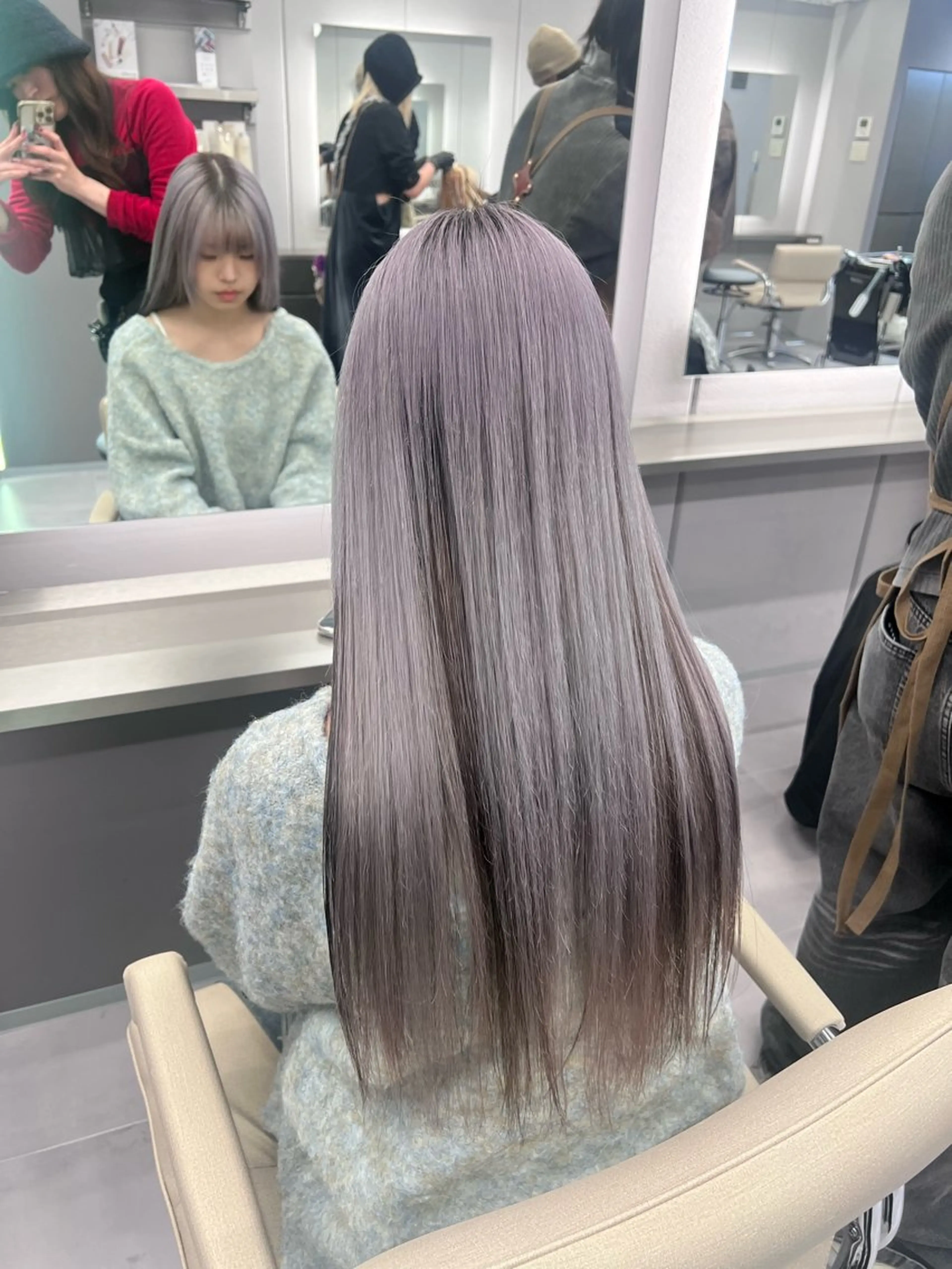 ロング ハイライト 髪質改善 レイヤーカット トリートメント akari/髪質改善 /ブリーチ/名古屋のヘアスタイル