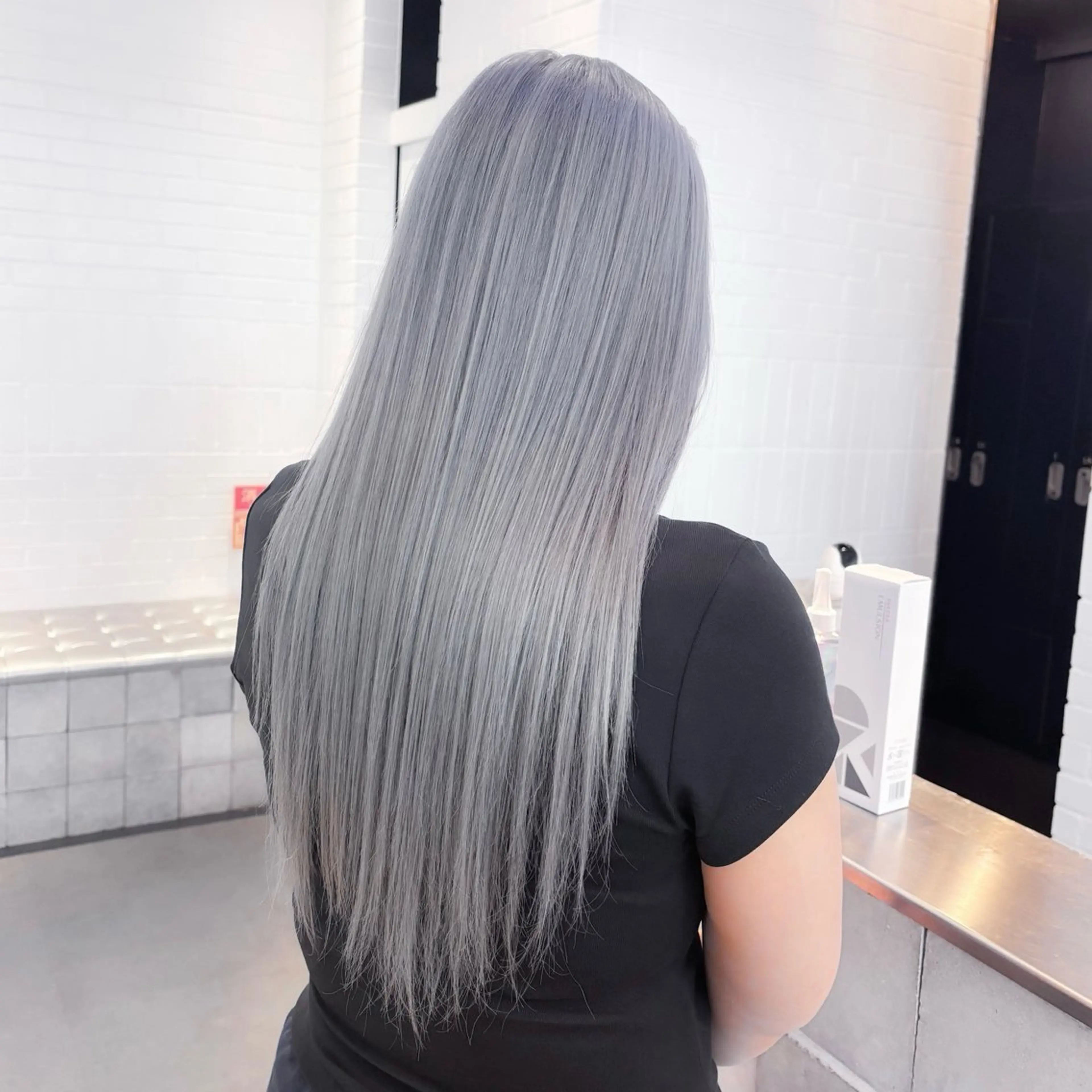 セミロング カラー ヘアアレンジ 🎀モテ暖色× エクステ🎀あかりのヘアスタイル