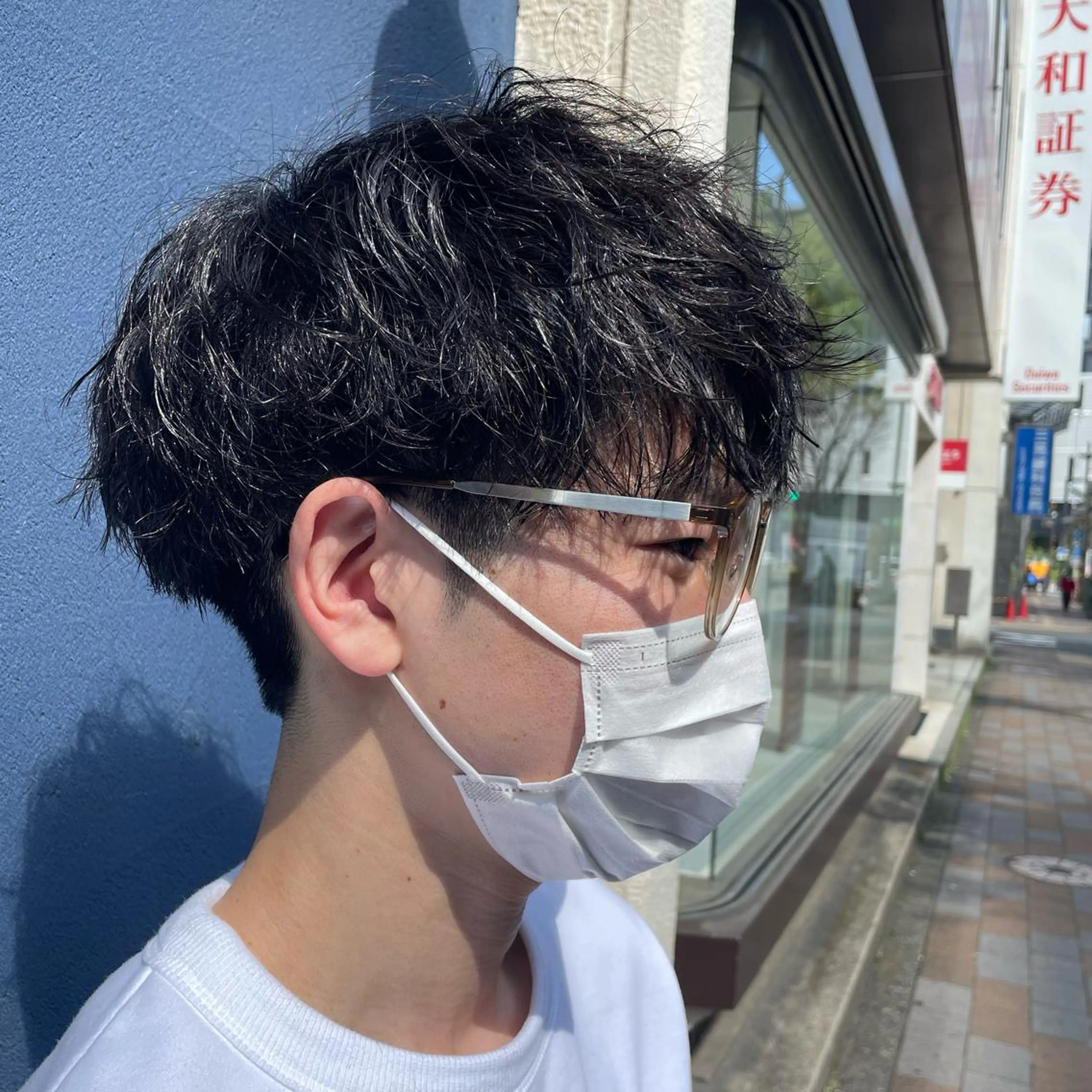 ショート パーマ メンズ カット パーマ すげ さやかのヘアスタイル