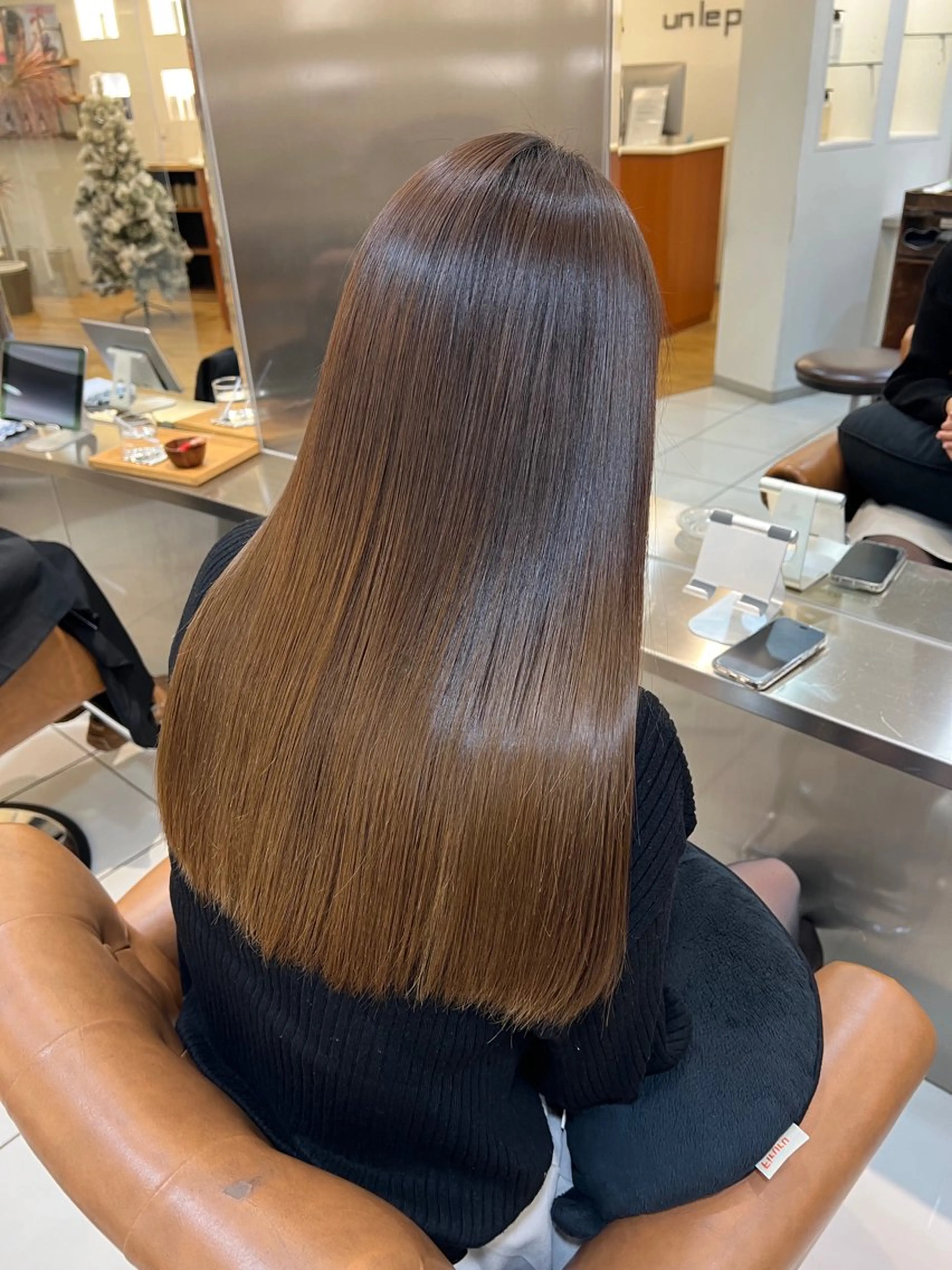 ロング ショートボブ ボブ 髪質改善 縮毛矯正 トリートメント カット トリートメント アンルポン所属・unlepont 江坂[髪質改善]🪽のヘアスタイル