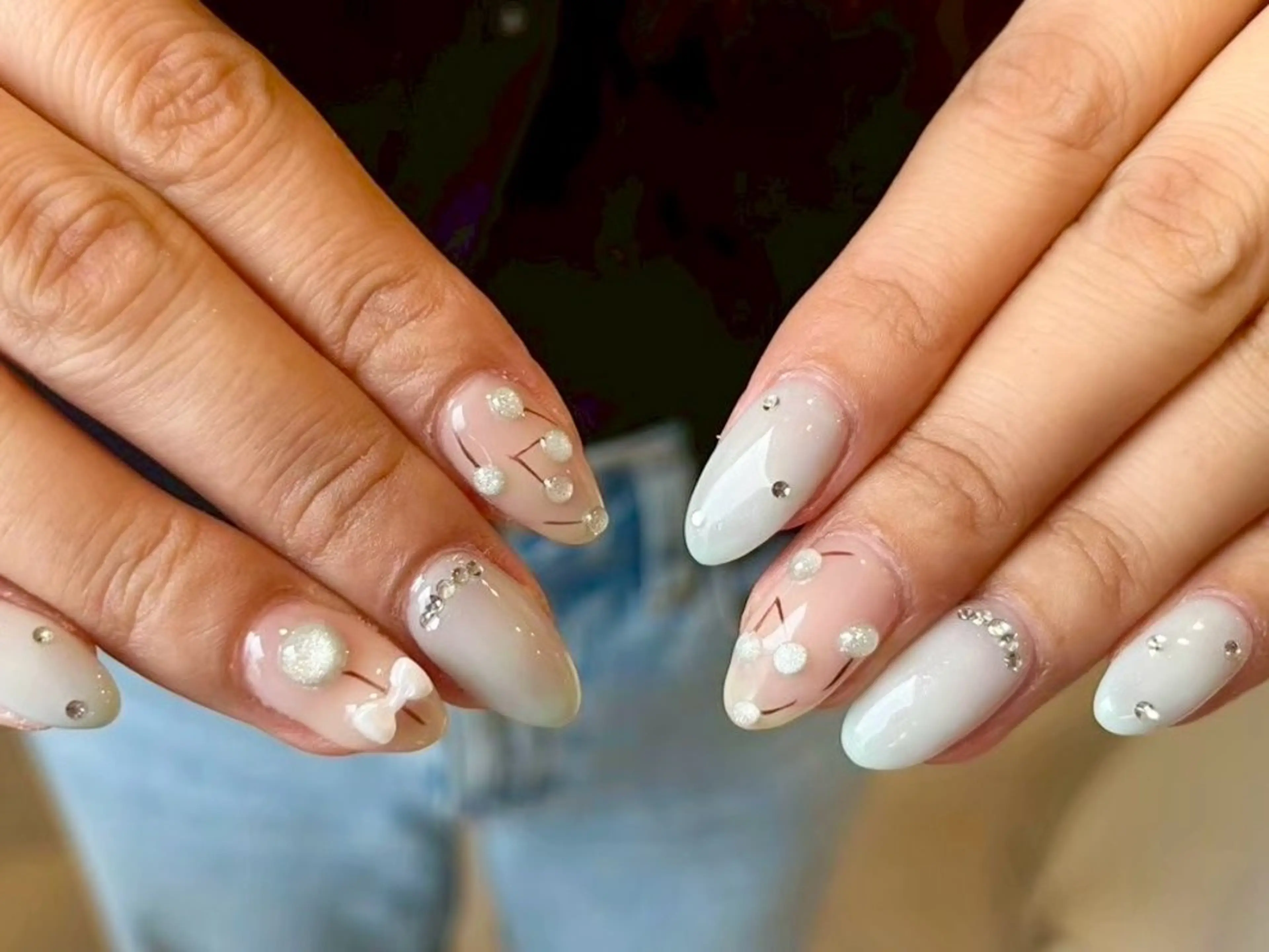 ネイル 水色 Ayano ♡のネイルデザイン