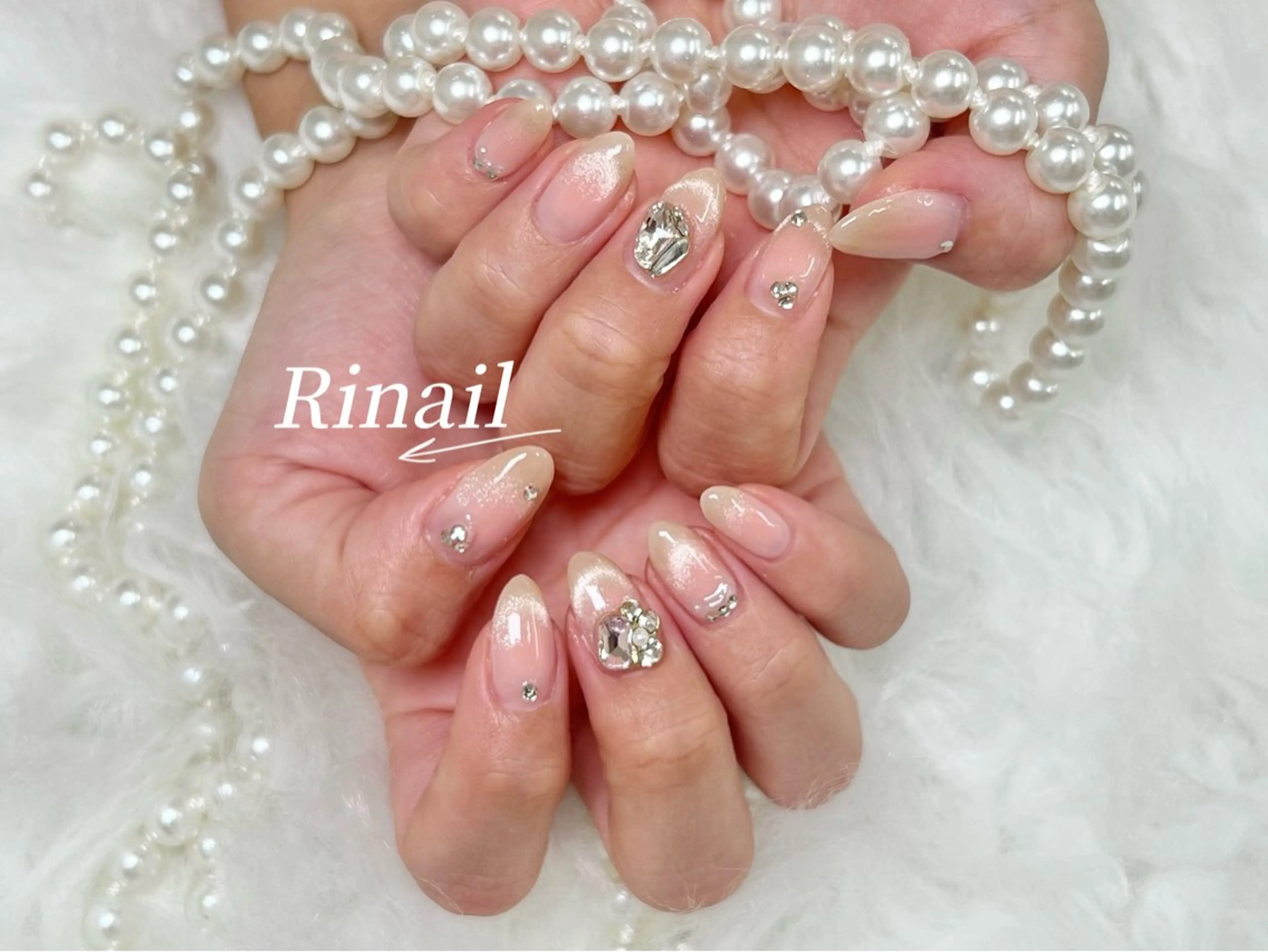 ネイル アートネイル チークネイル 長さ出し フラッシュネイル フットネイル ハンドネイル フットネイル ハンドケア YK Rinのネイルデザイン