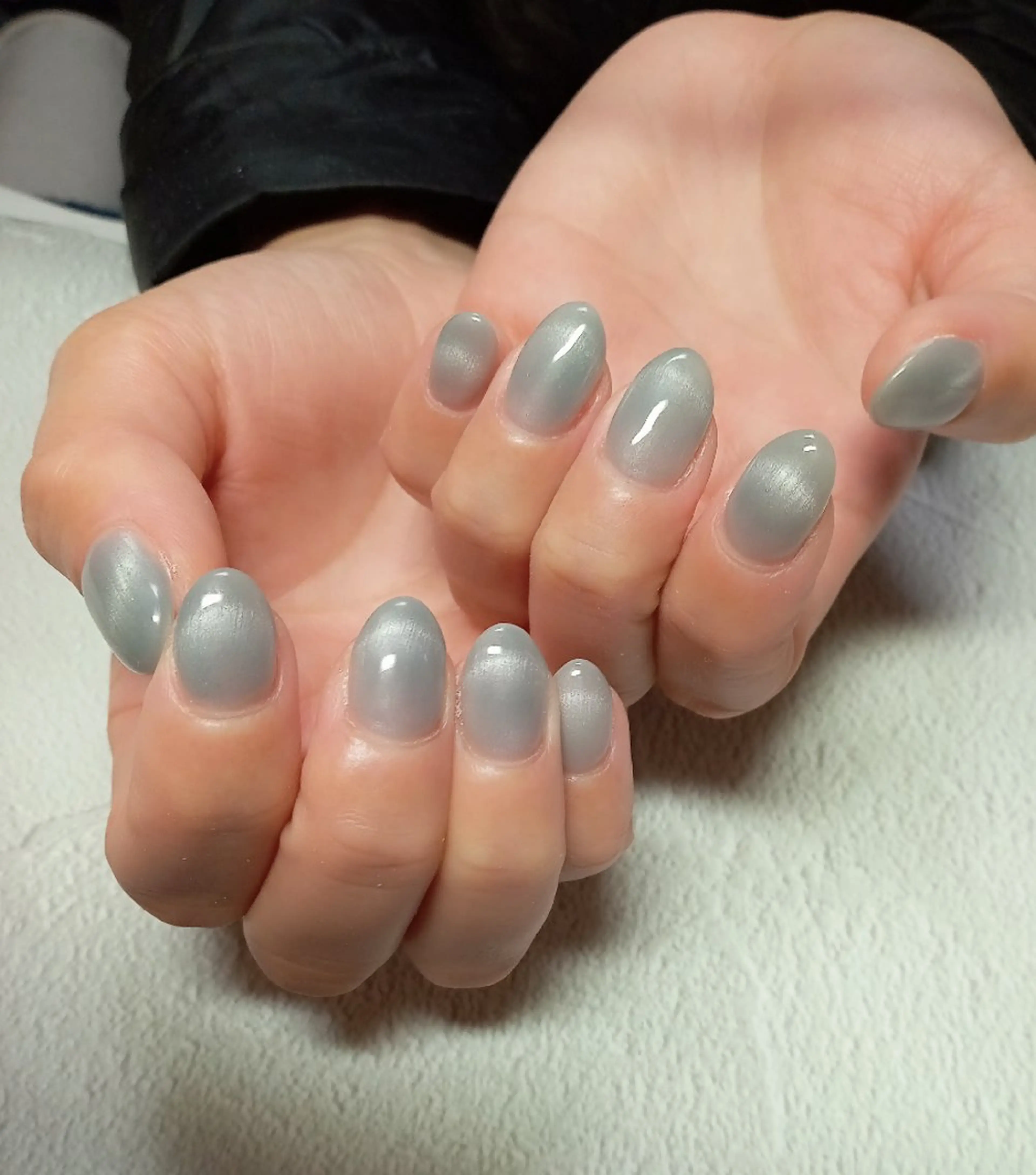 ネイル ハート キラキラネイル マグネットネイル ビー玉ネイル オフィスネイル ハンドネイル flure de neige yukiのネイルデザイン