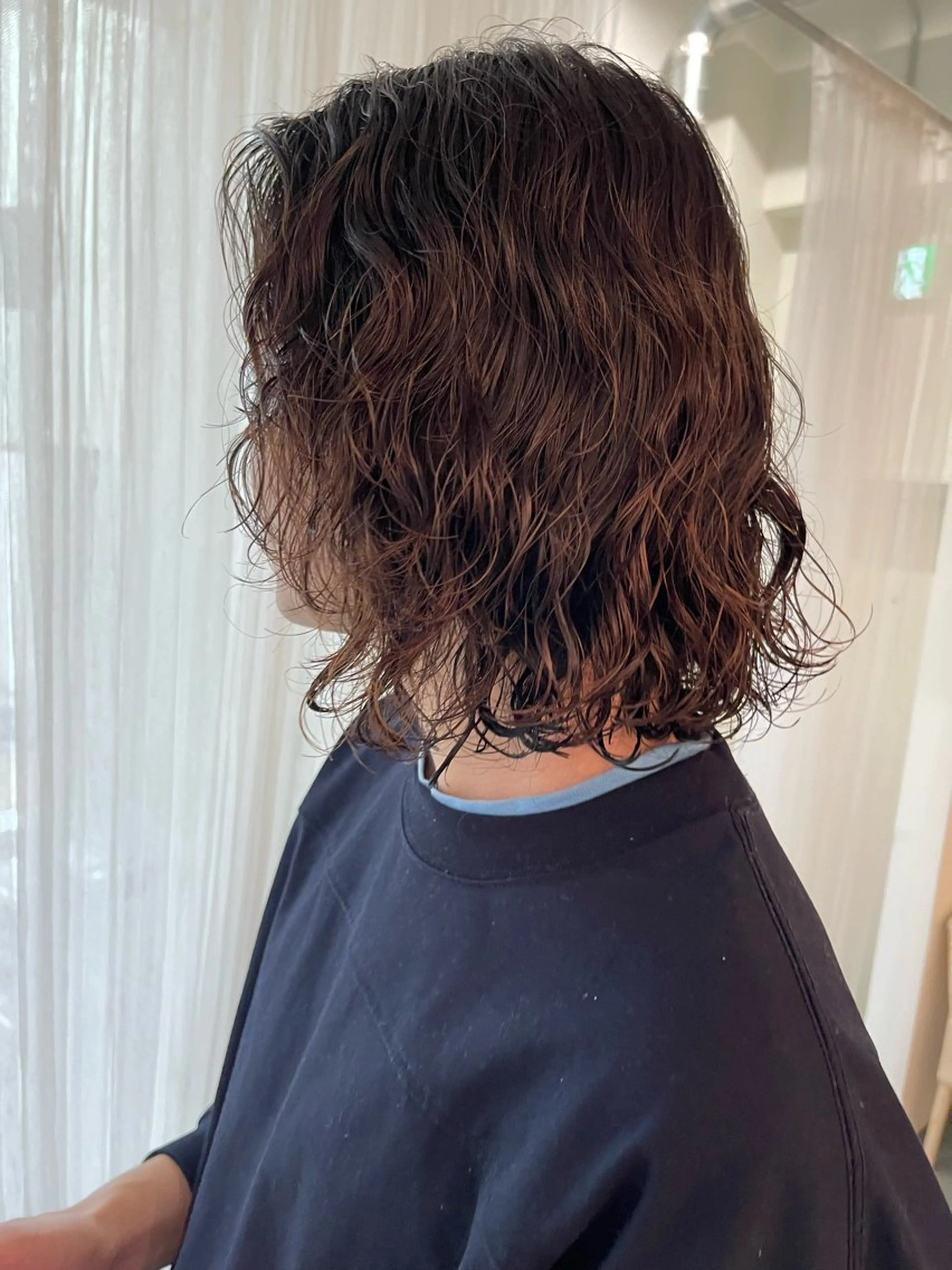 ミディアム パーマ Terve.野崎 真里奈のヘアスタイル