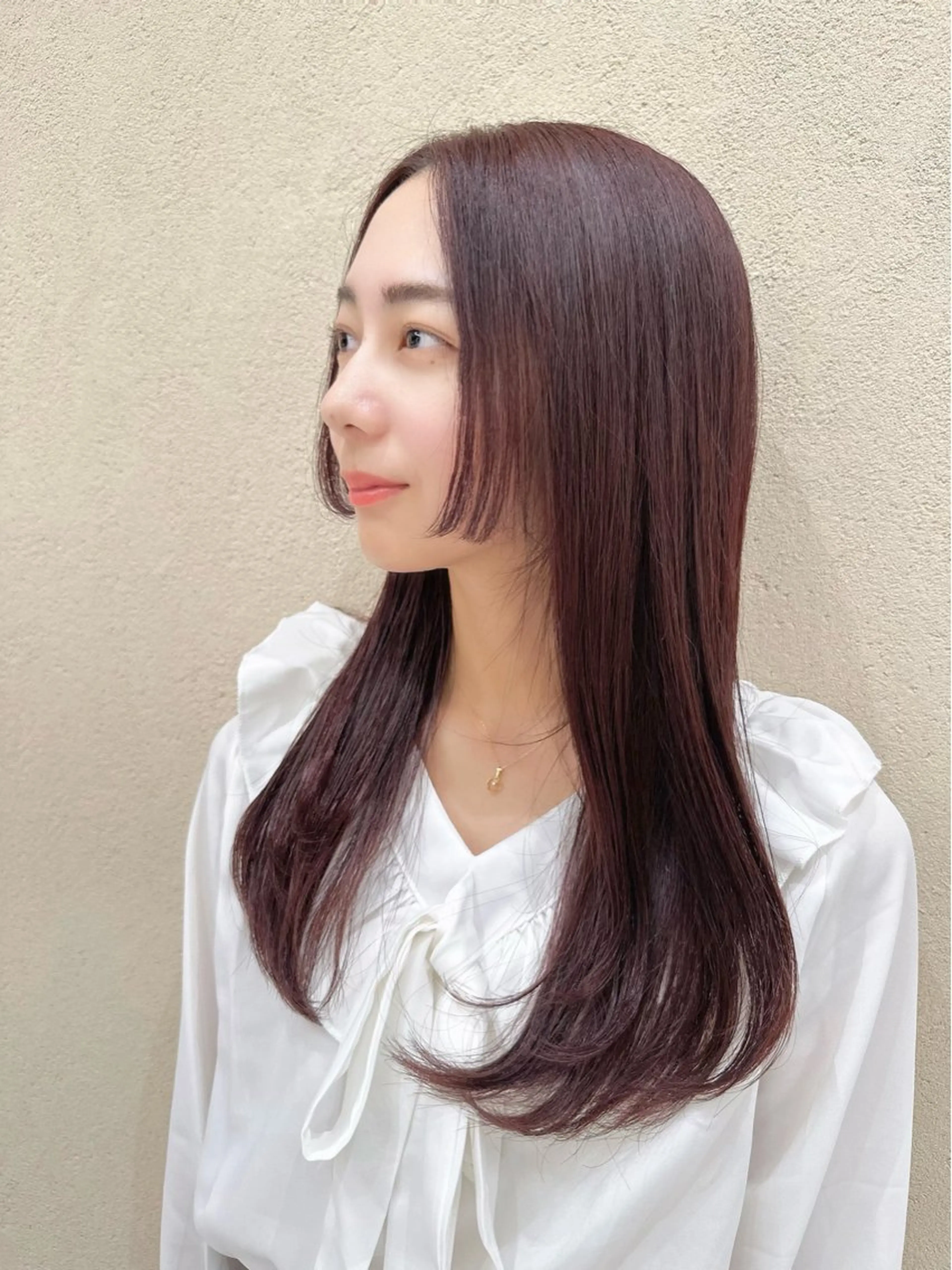 ロング カラー ベージュカラー グラデーションカラー グレージュ インナーカラー くびれヘア カット ヘアカラー トリートメント 韓国レイヤー/ミルク ティー🦋高橋　暖のヘアスタイル