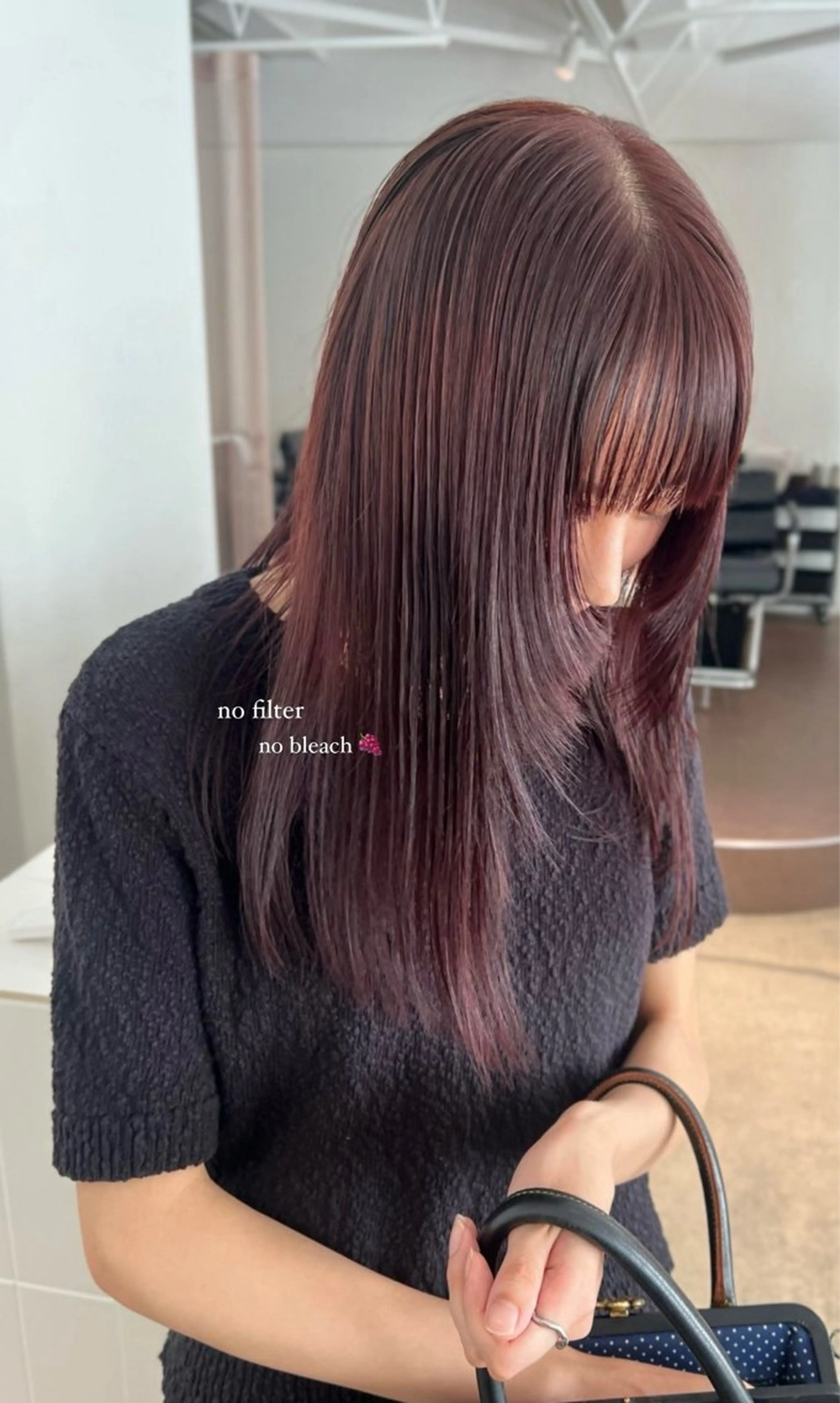 ミディアム カラー 熊谷 由貴のヘアスタイル