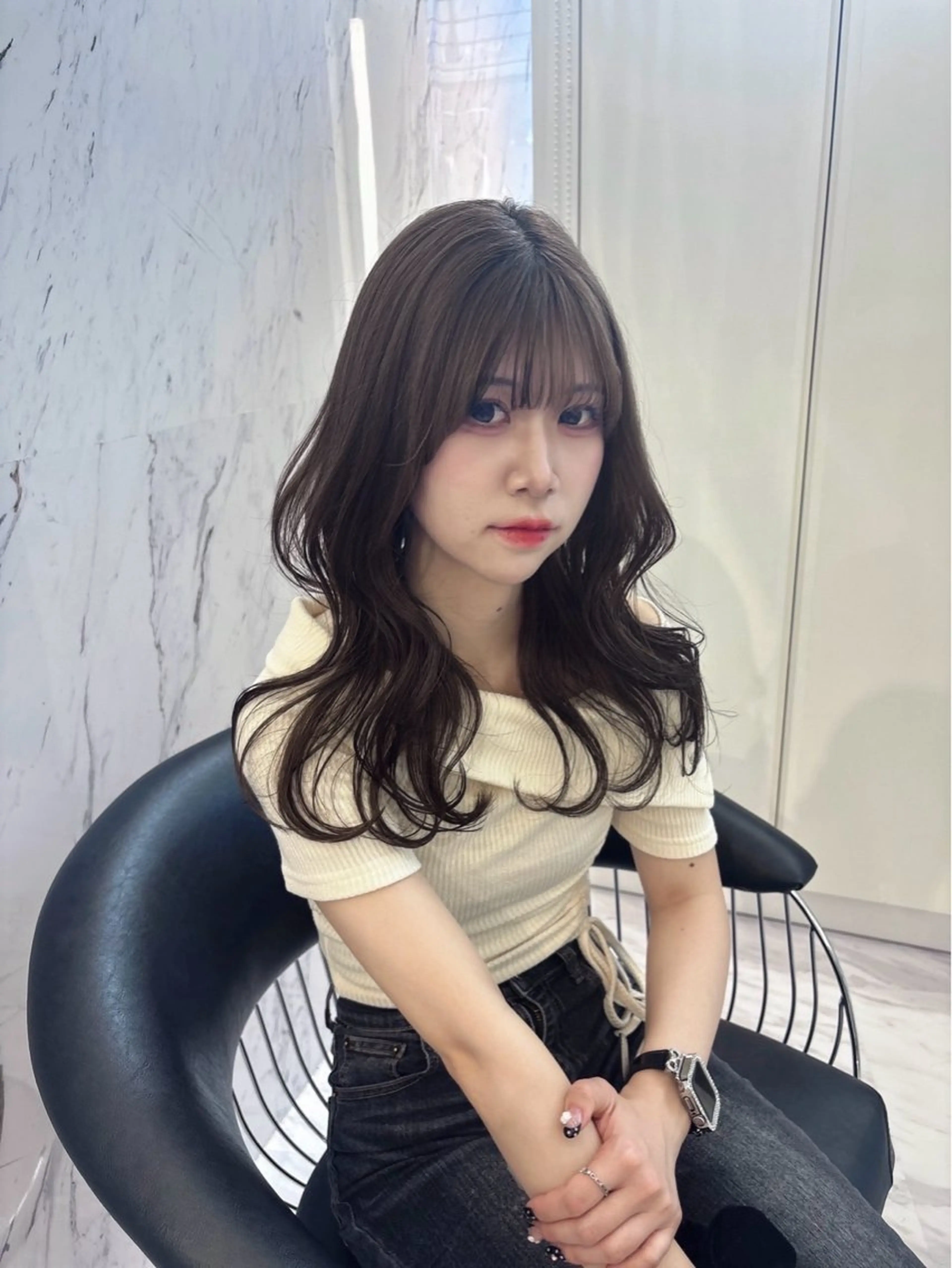 ロング カット ヘアカラー ParveMix /石田 佳澄🩶のヘアスタイル