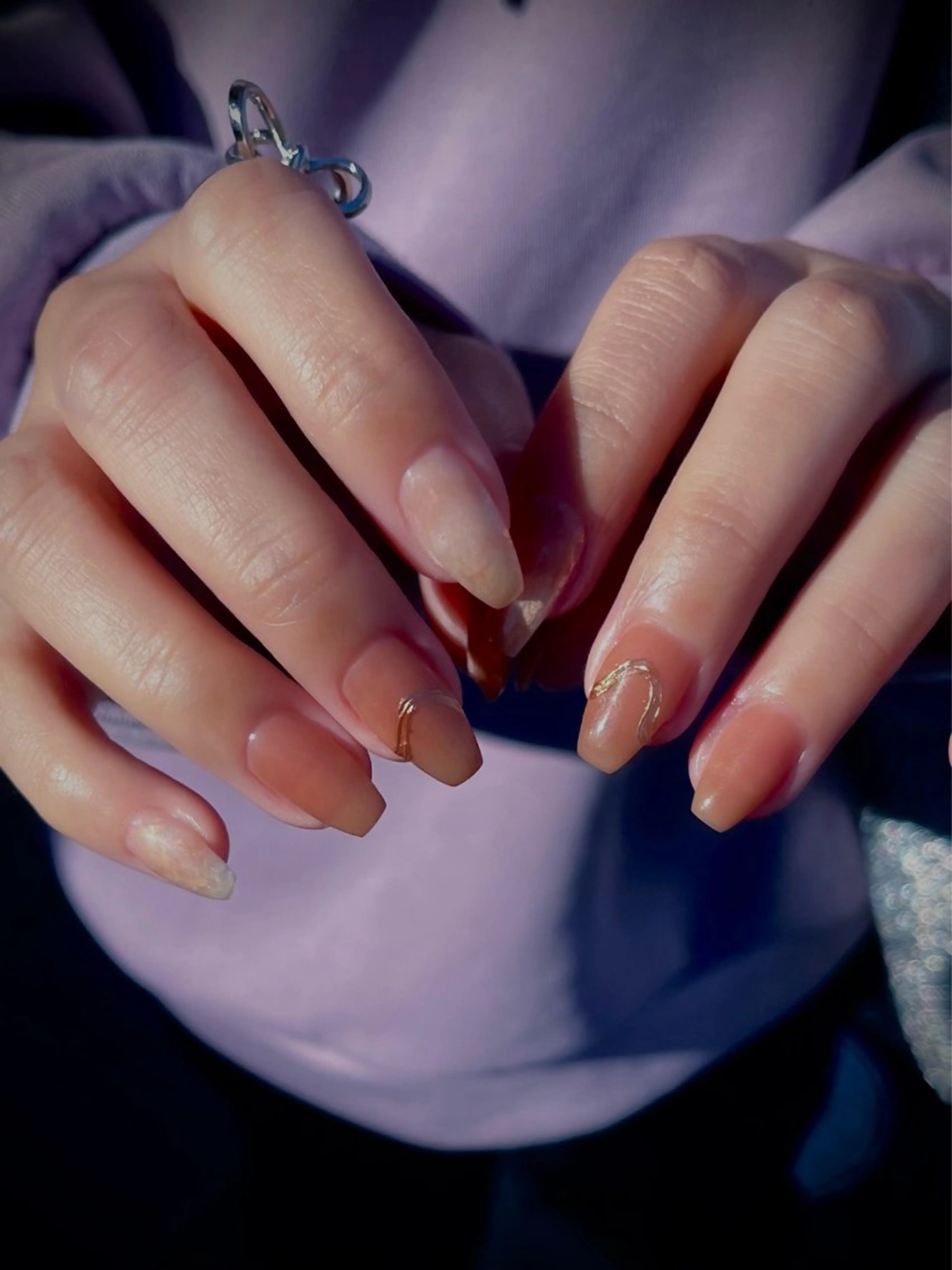 ネイル キラキラネイル マグネットネイル ワンカラーネイル スカルプネイル ワンホンネイル nine.🦋 YUKOのネイルデザイン