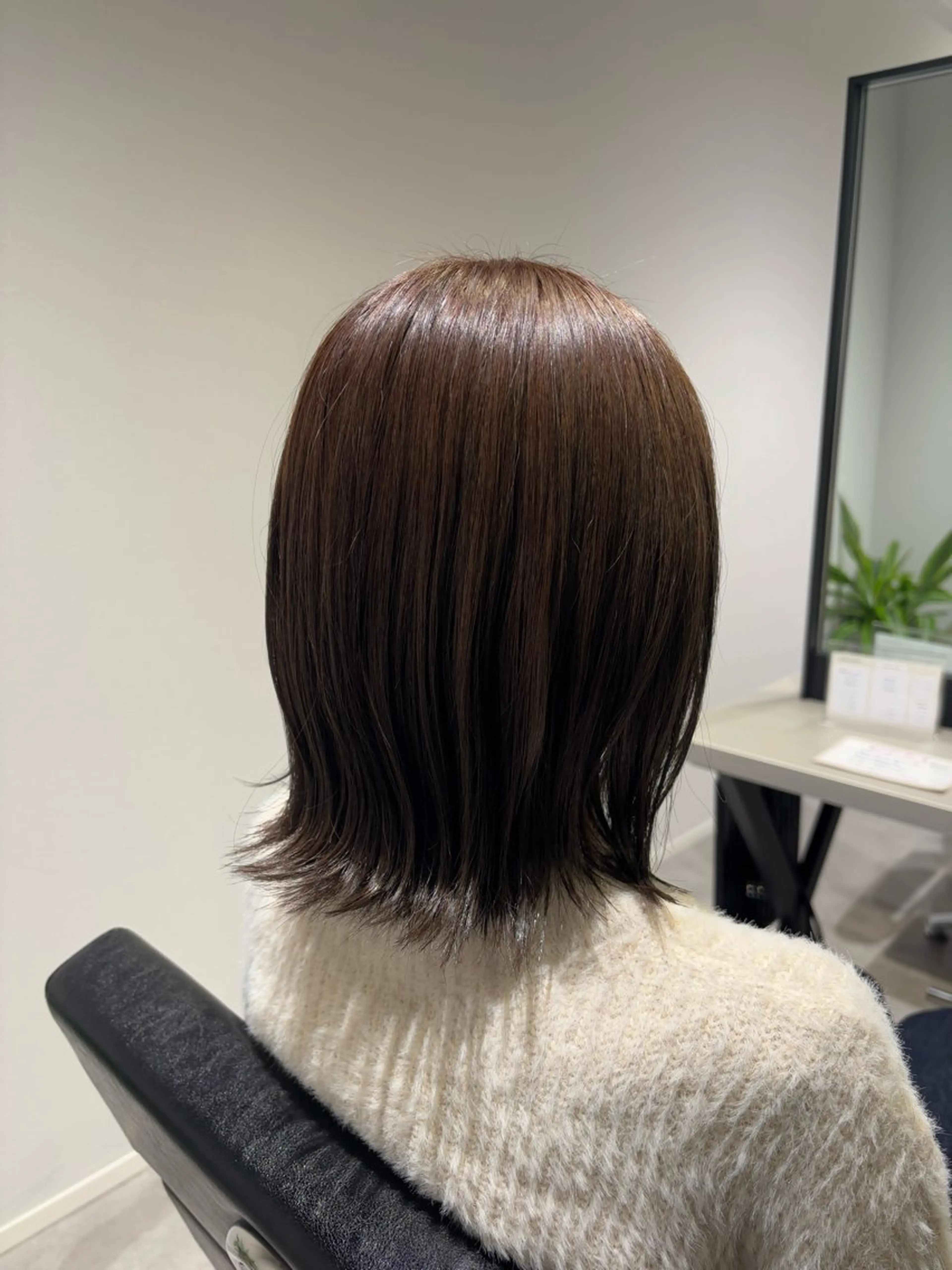 ミディアム カット ヘアカラー トリートメント 長尾ゆりの/ボブ/ ベージュ/ハイトーンのヘアスタイル