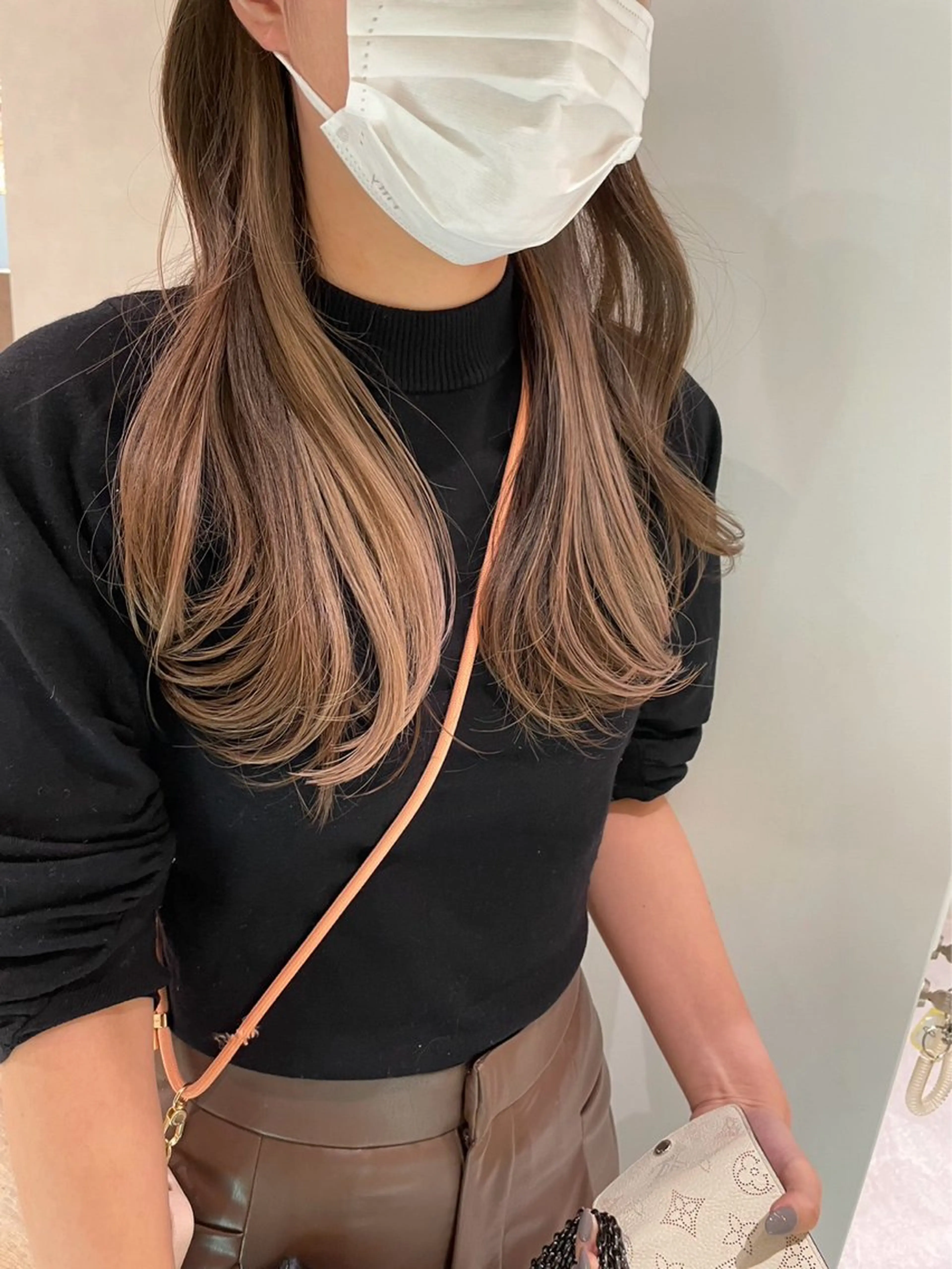 セミロング カラー 髪質改善・艶カラー 加茂瑞希のヘアスタイル