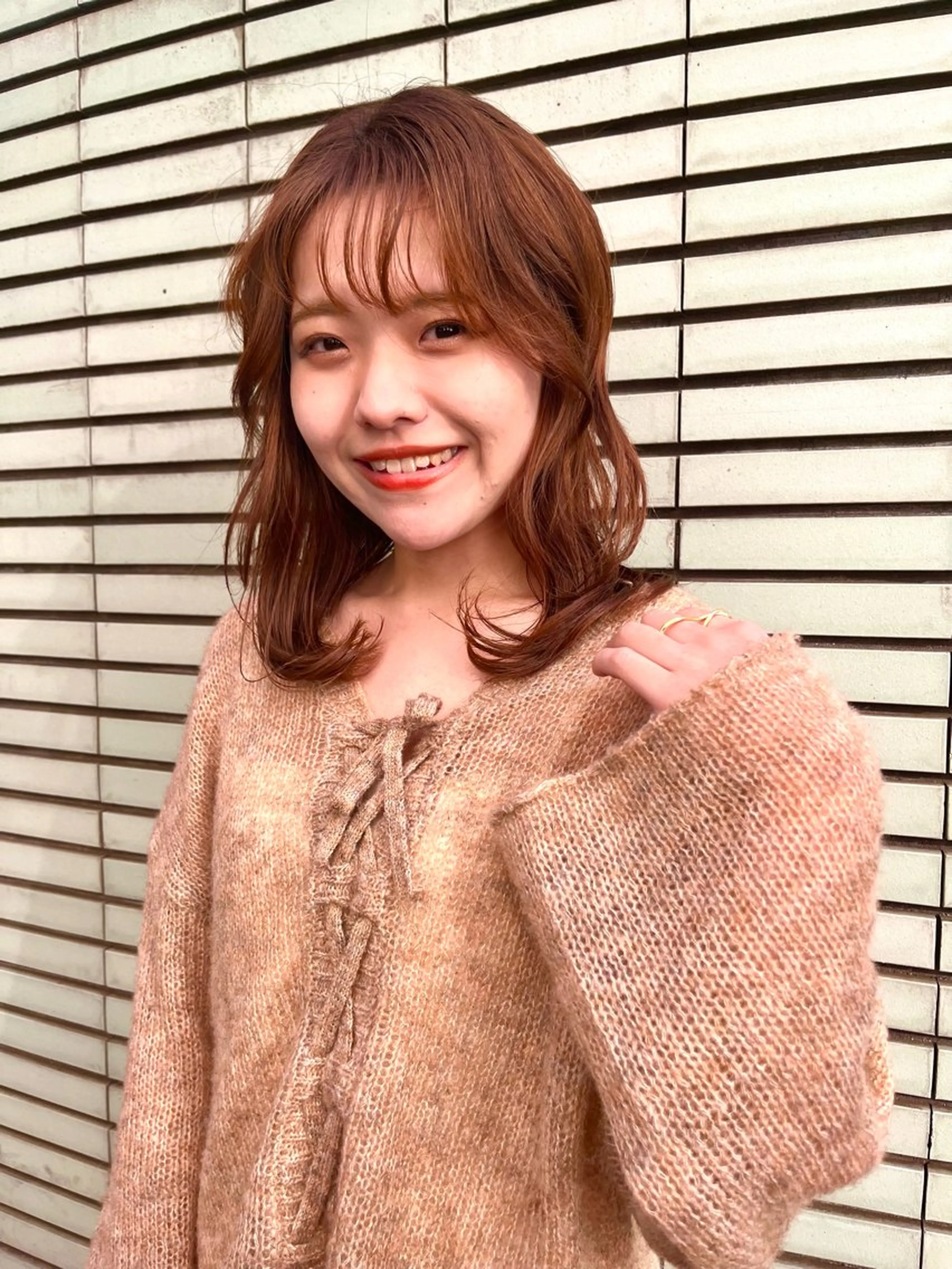 セミロング カラー カット ヘアカラー ルーツカラー/ デザインカラー/井川のヘアスタイル