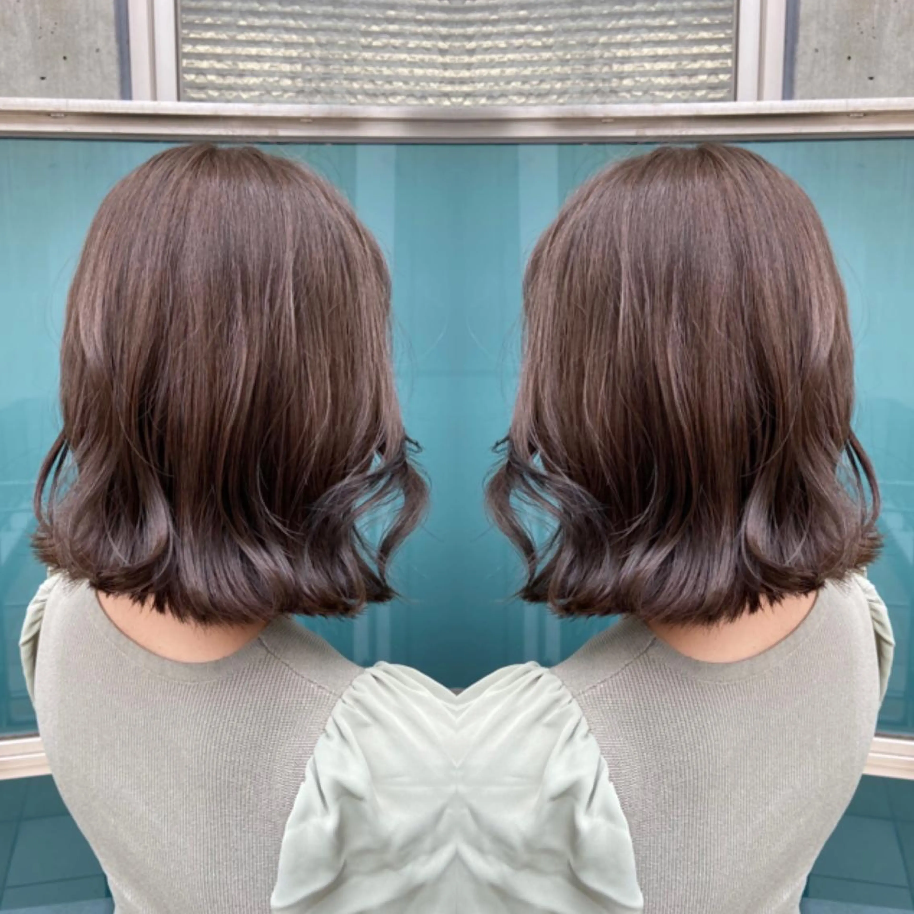 ショート カラー 韓国レイヤー/髪質 改善/縮毛🤍吉田のヘアスタイル