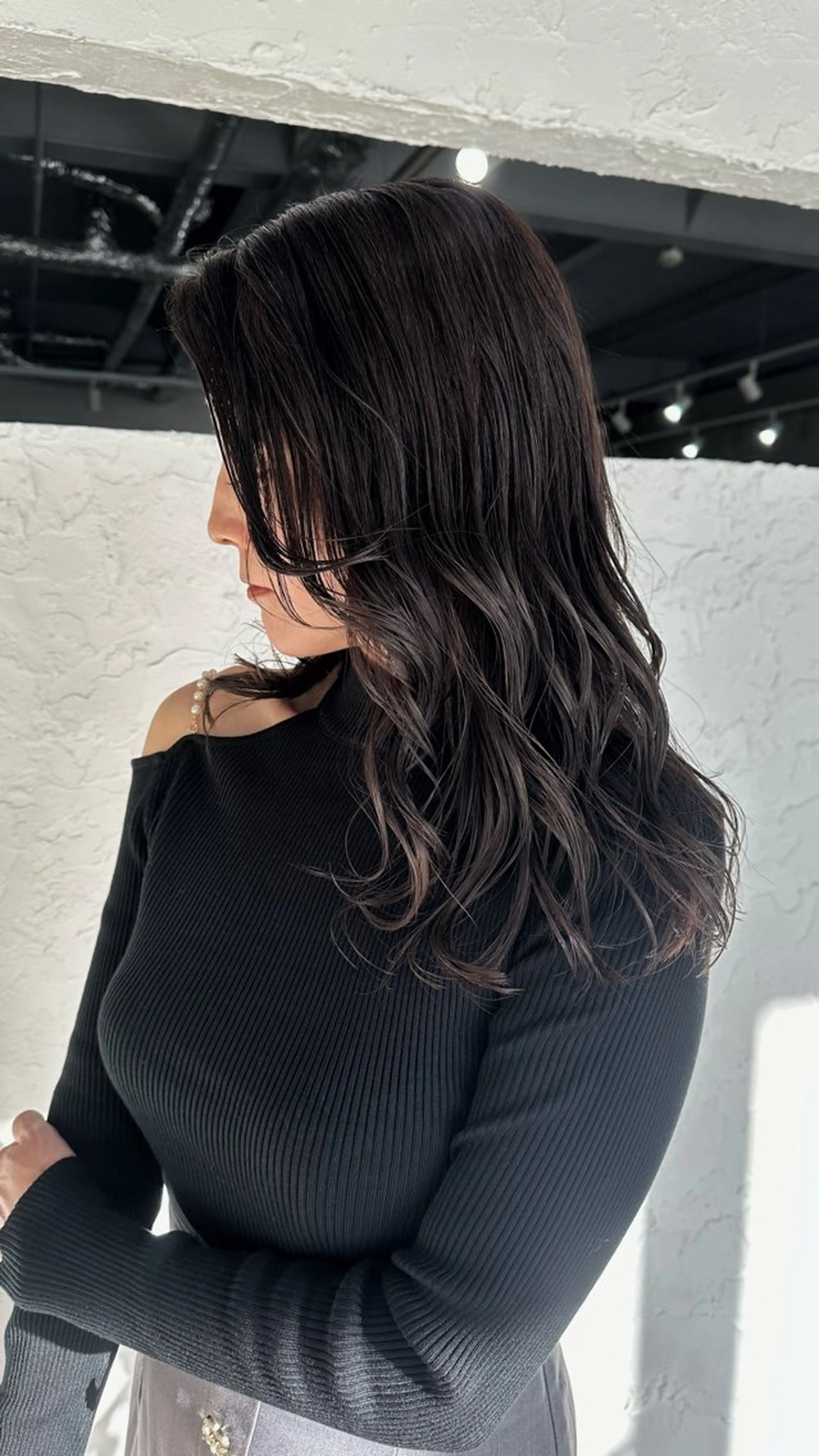 セミロング ヘアカラー 岩間 萌々果/eimのヘアスタイル