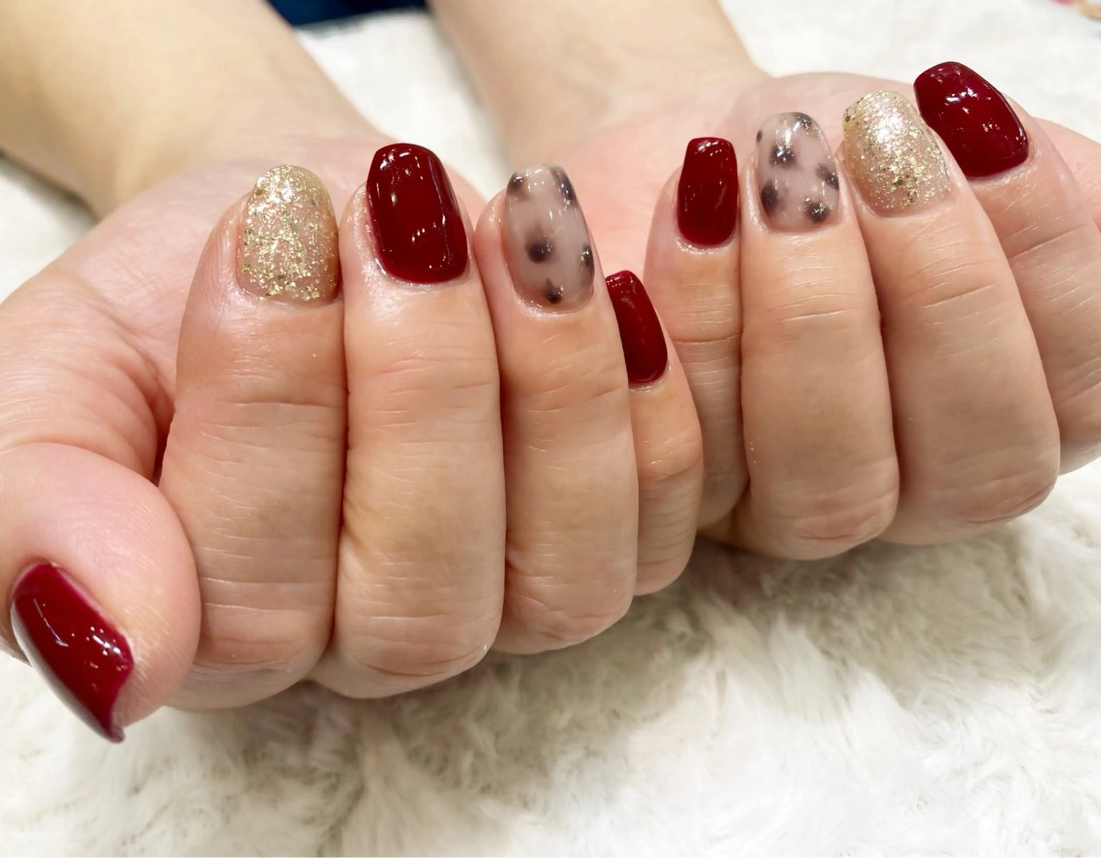 ネイル ボルドー 持ち込み ハンドネイル ネイルサロン nail_upのネイルデザイン