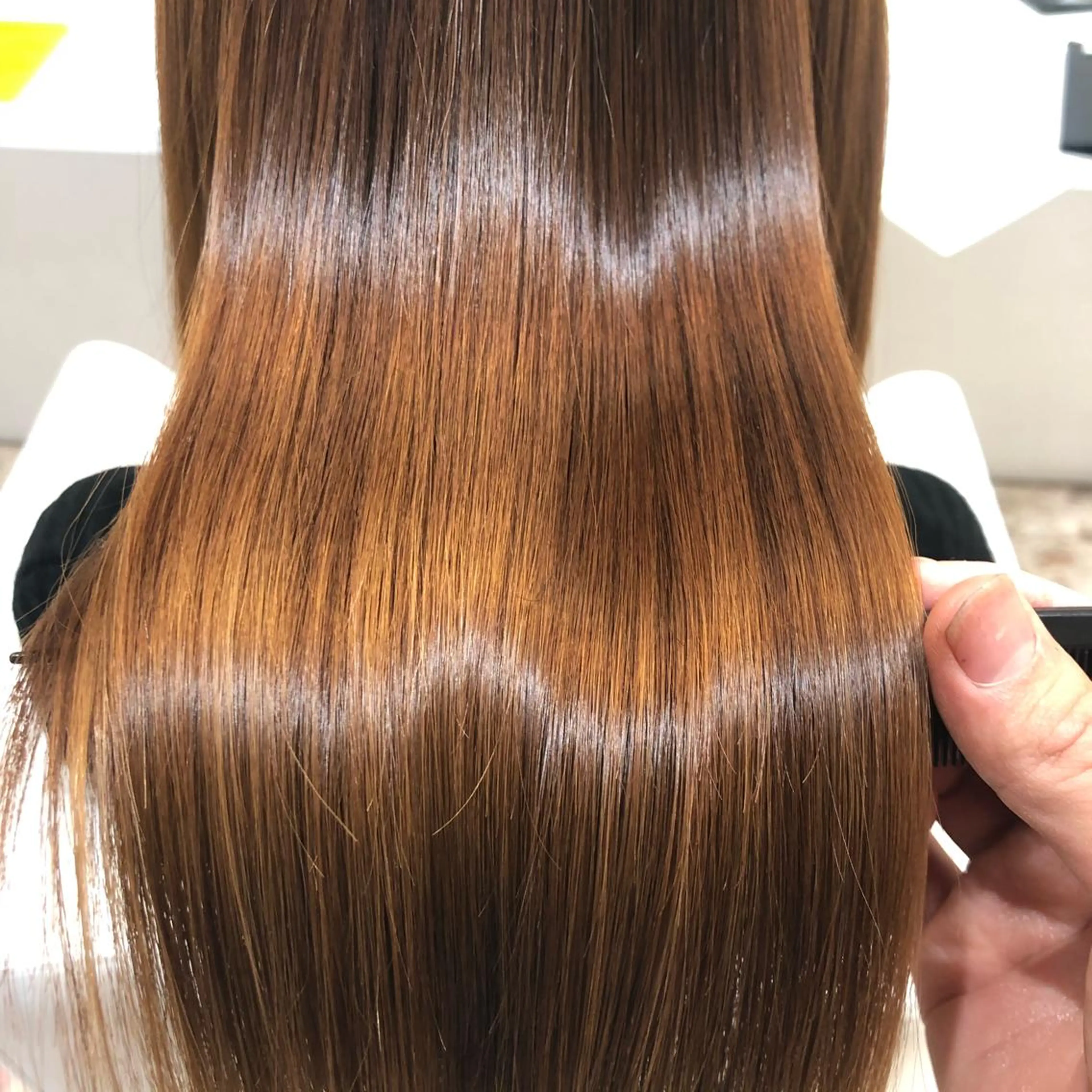 ミディアム カラー ハイライトカラー ハイライト 髪質改善 小顔カット platinam doll南草津店のマツエク・マツパデザイン