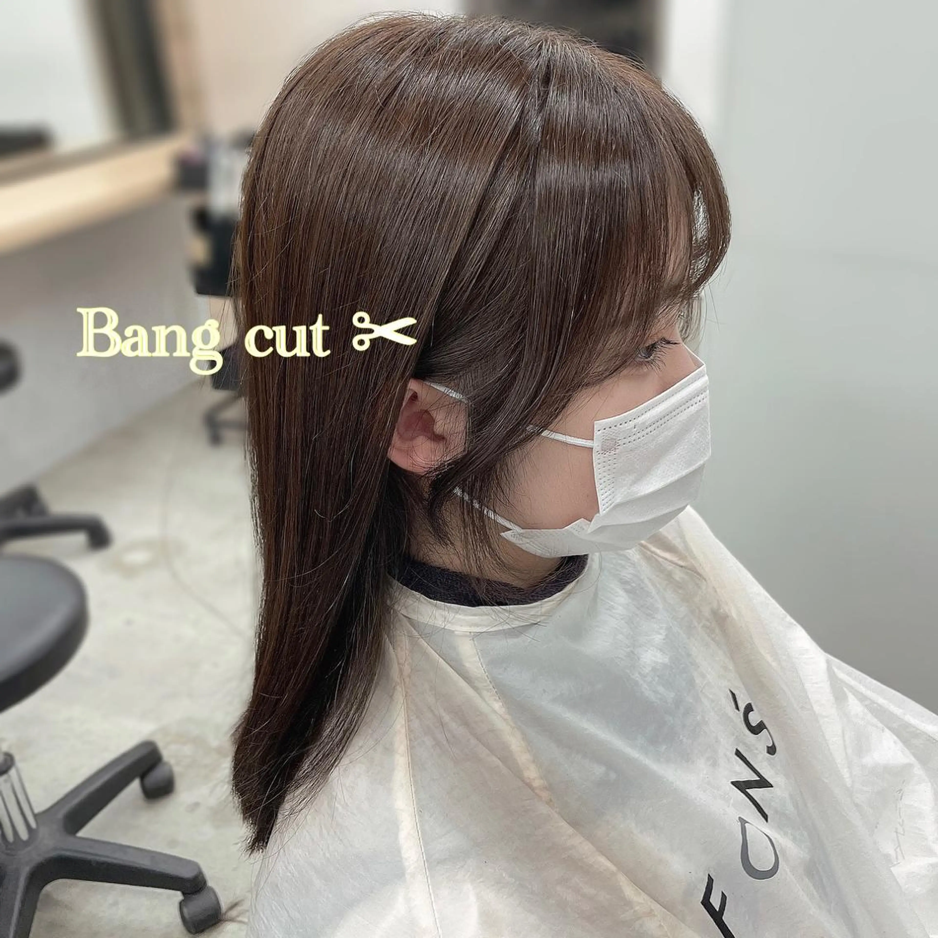 🍑平日限定🍑韓国風ガーリー🩰バングカット ¥1100 🥂の写真