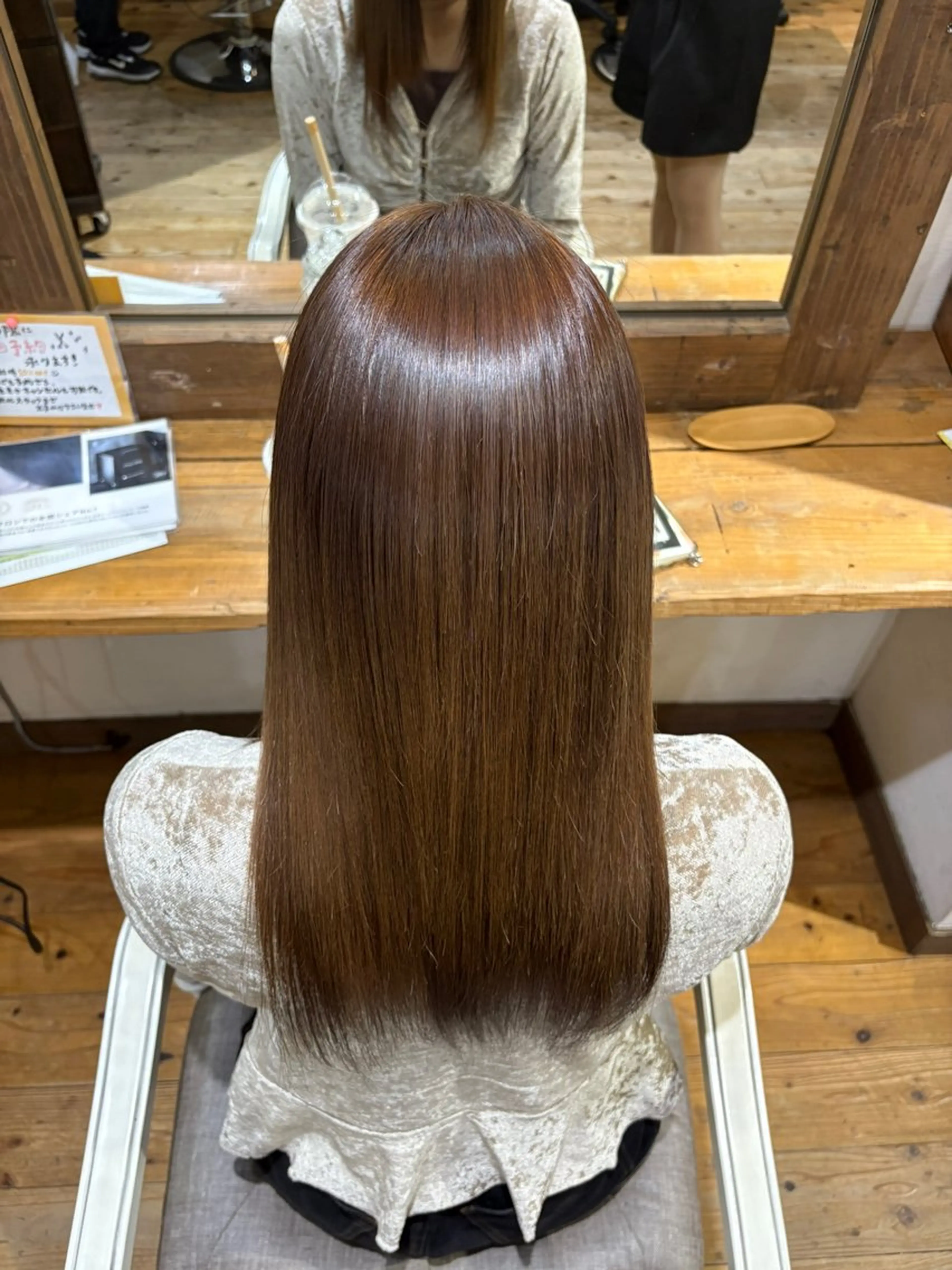 ロング カット 縮毛矯正 トリートメント 西元 群/艶髪/髪質改善のヘアスタイル