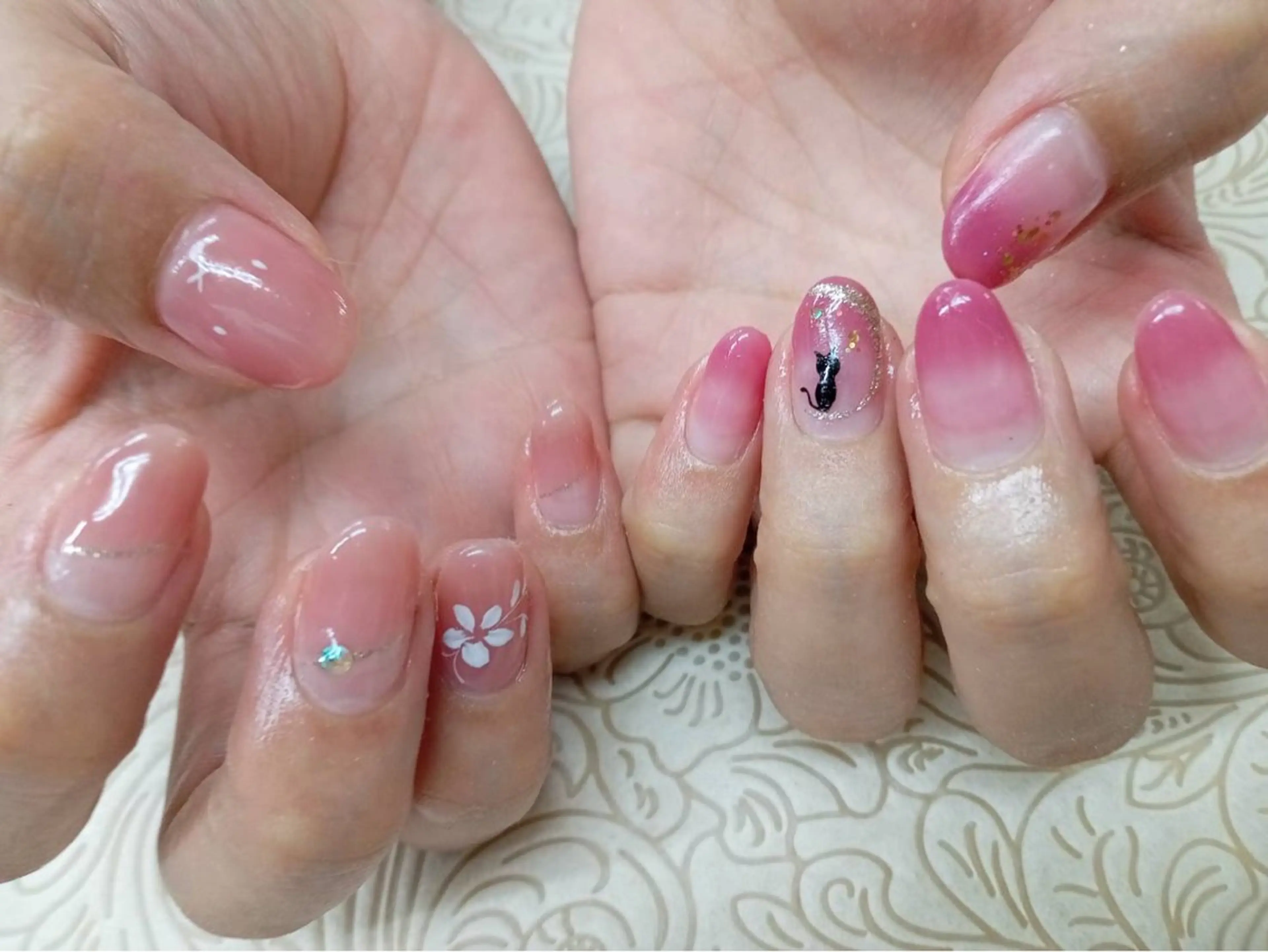 ネイル フラワーネイル precious nail room所属・precious nail  roomのネイルデザイン
