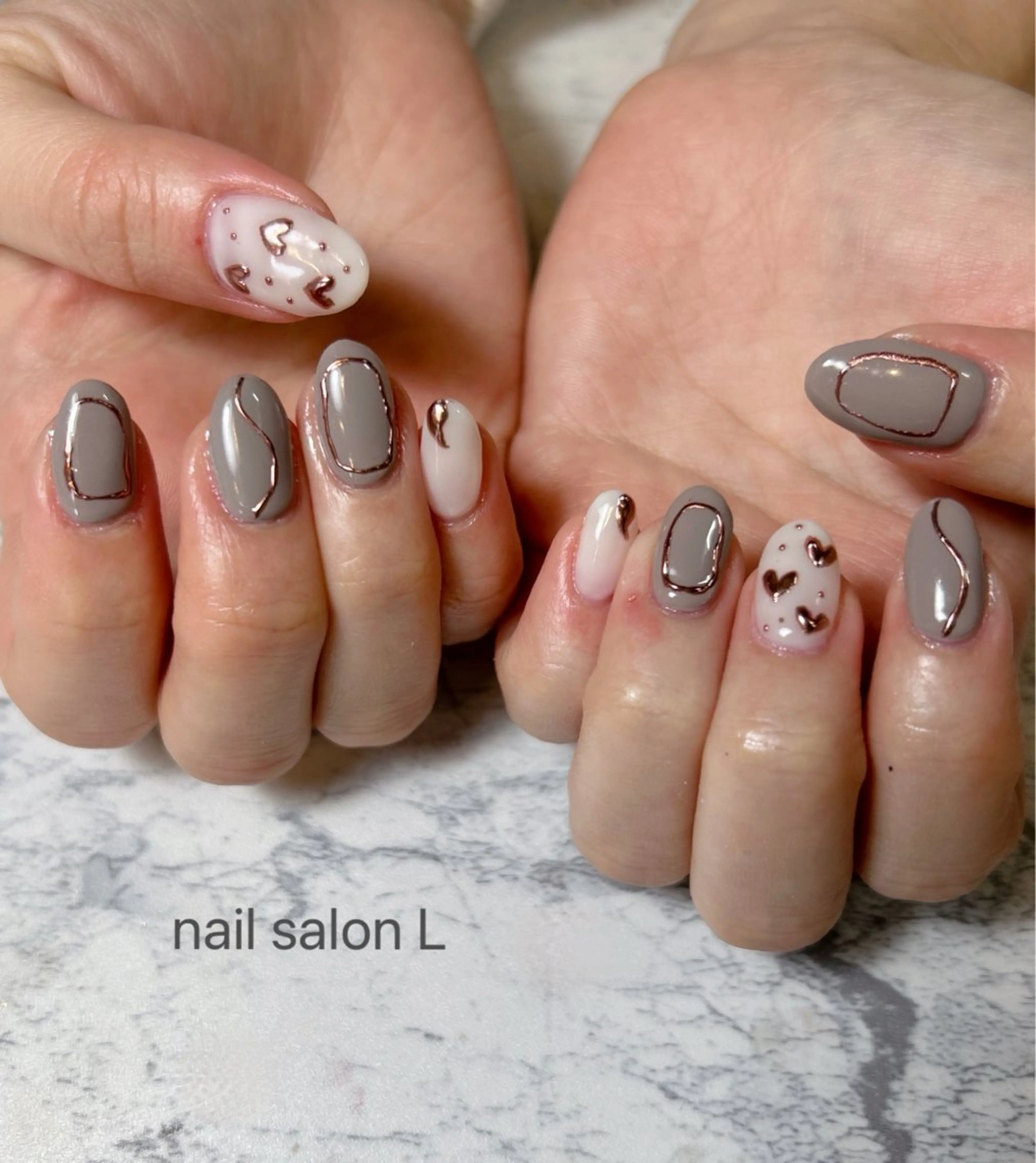 ネイル バレンタイン 吉川市 ネイルサロンLのネイルデザイン