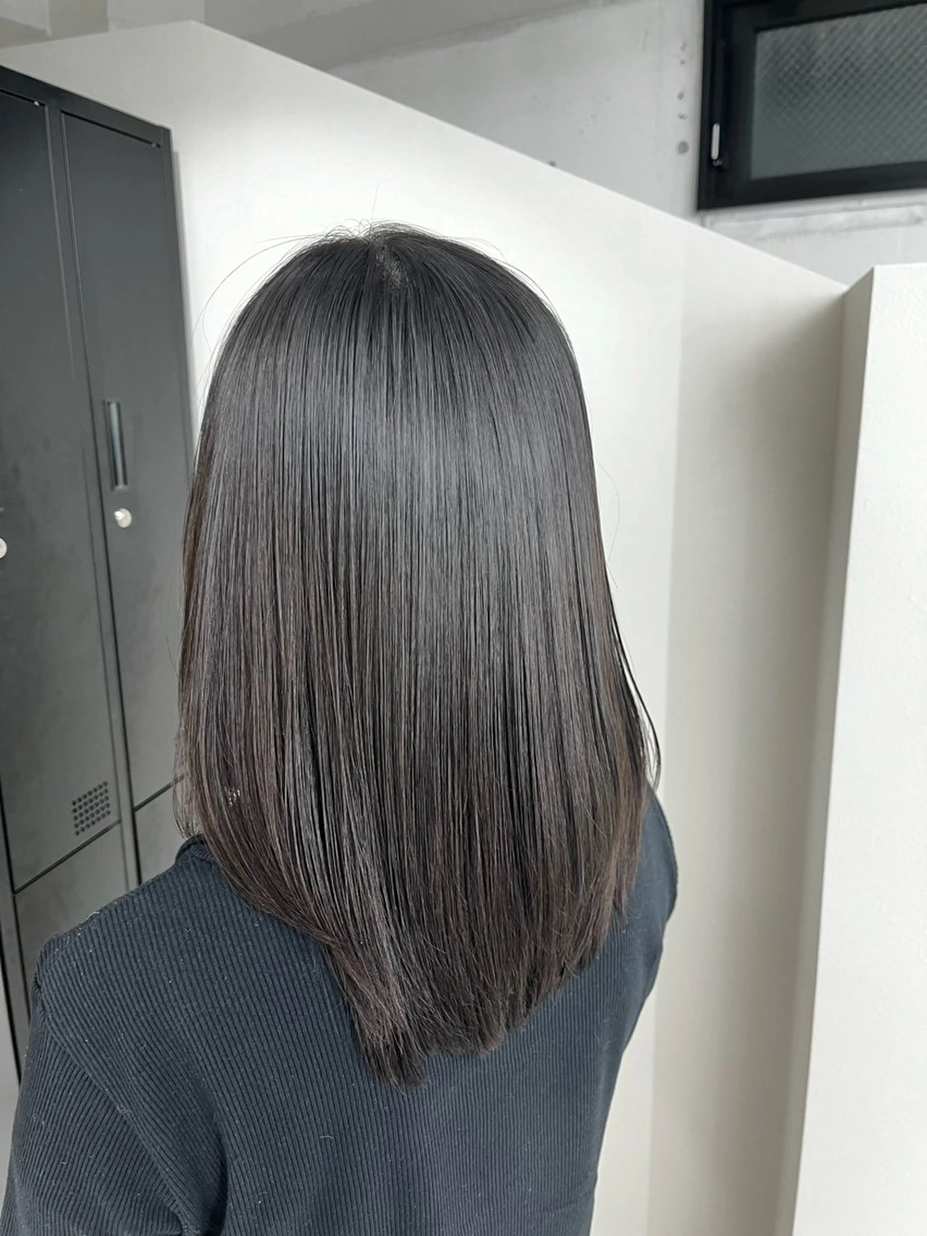 セミロング 竹内 蓮のヘアスタイル