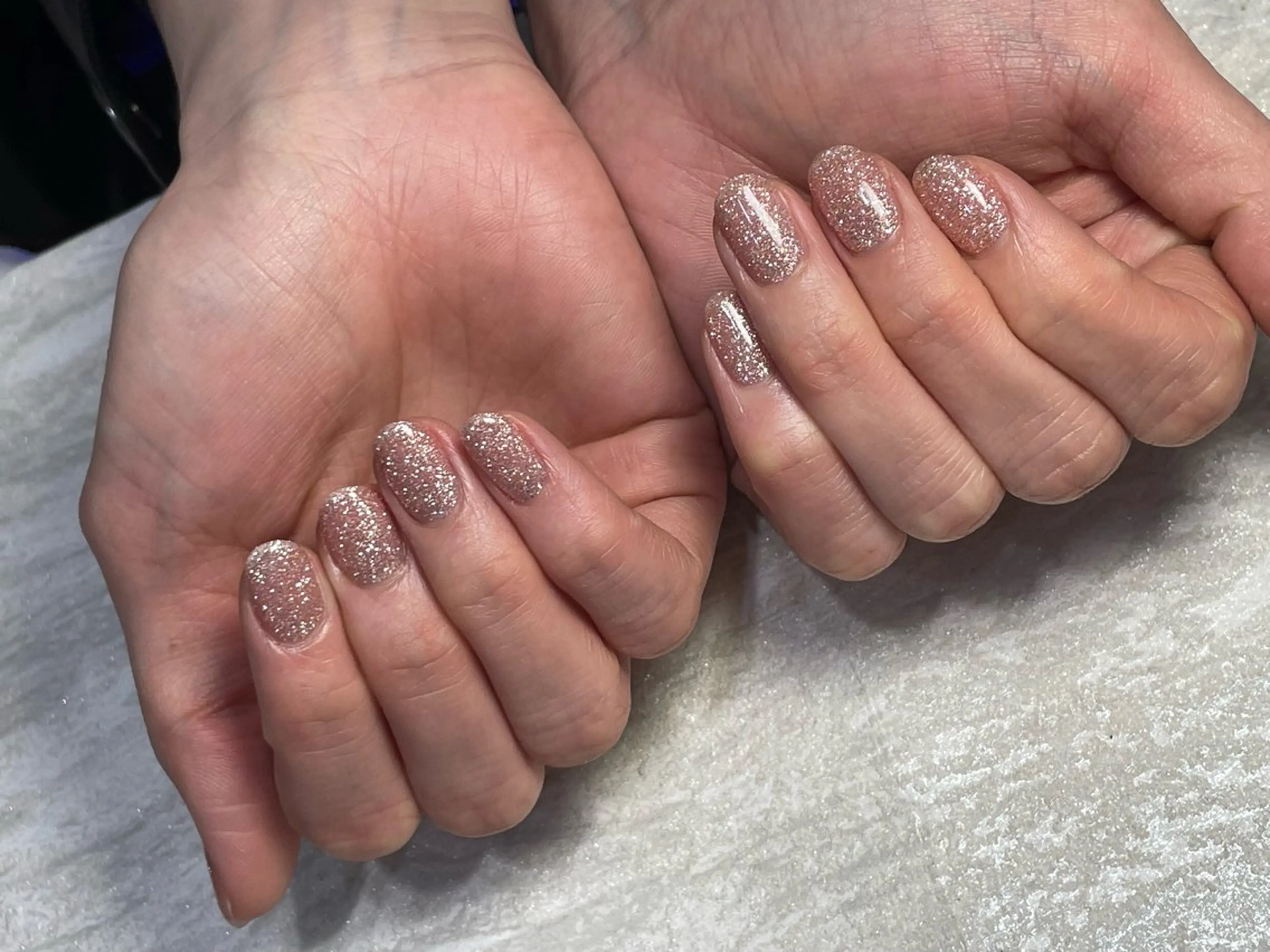 ネイル フラッシュネイル ラメ(グリッター) オフィスネイル ワンカラーネイル シンプルネイル ハンドネイル ハンドケア 吉祥寺ネイルtree /SONODAのネイルデザイン