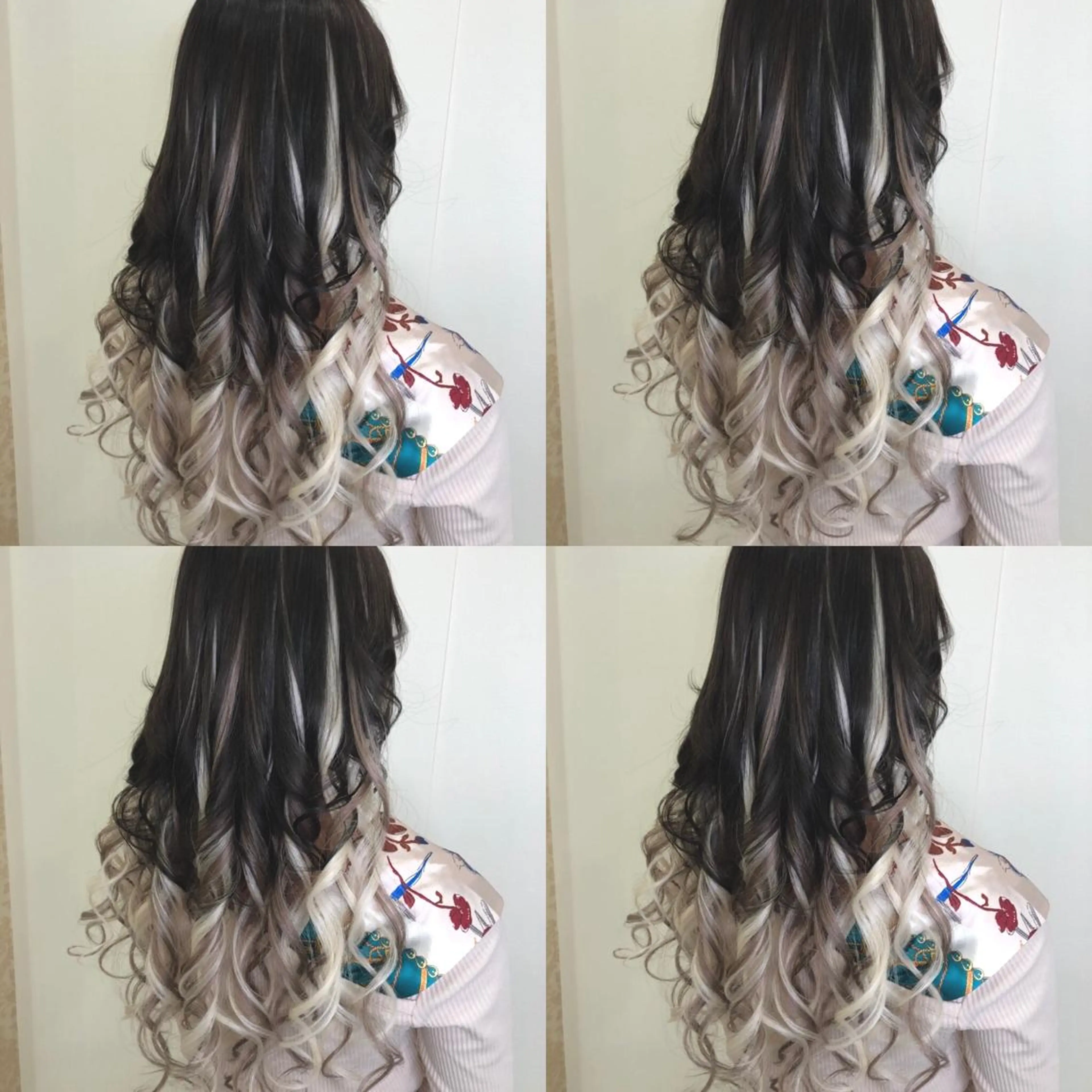 ロング カラー シールエクステ バレイヤージュ エクステ レイヤーカット 🌷MAYU 🌷のヘアスタイル