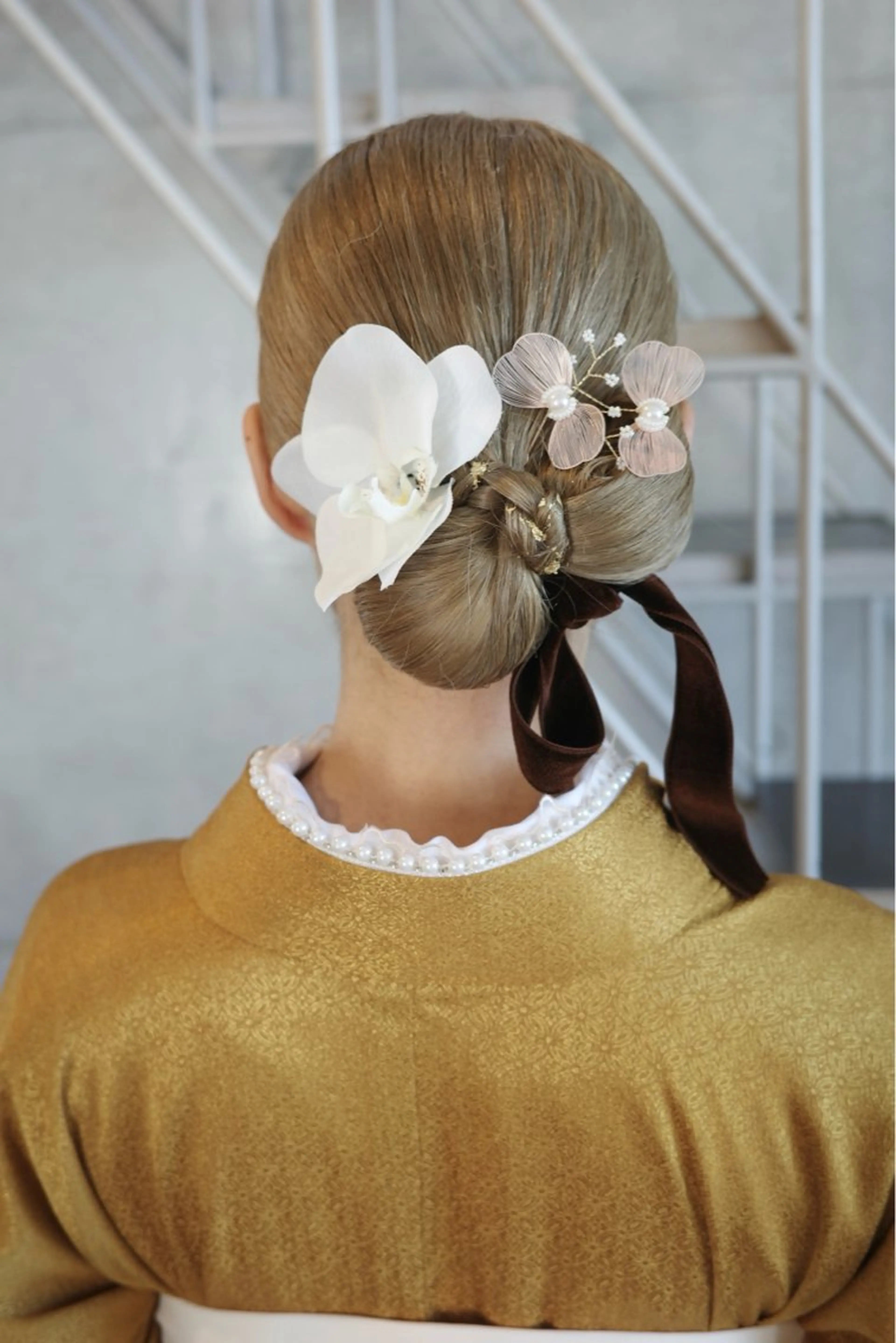 ロング 着付け モリモト サナのヘアスタイル