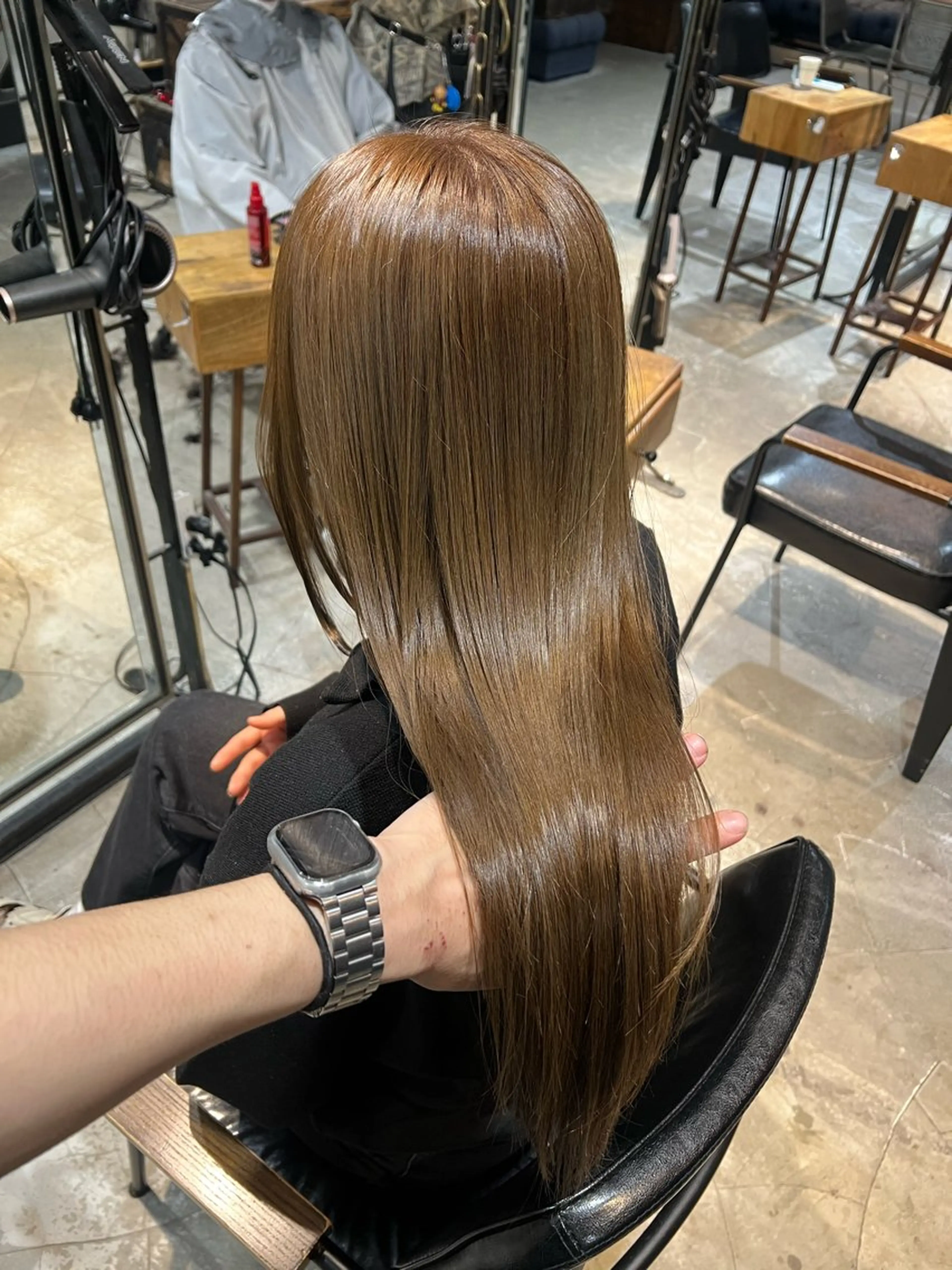 ロング カラー カット ヘアカラー トリートメント 赤みゼロ/透明感 カラー🌿KANTAのヘアスタイル