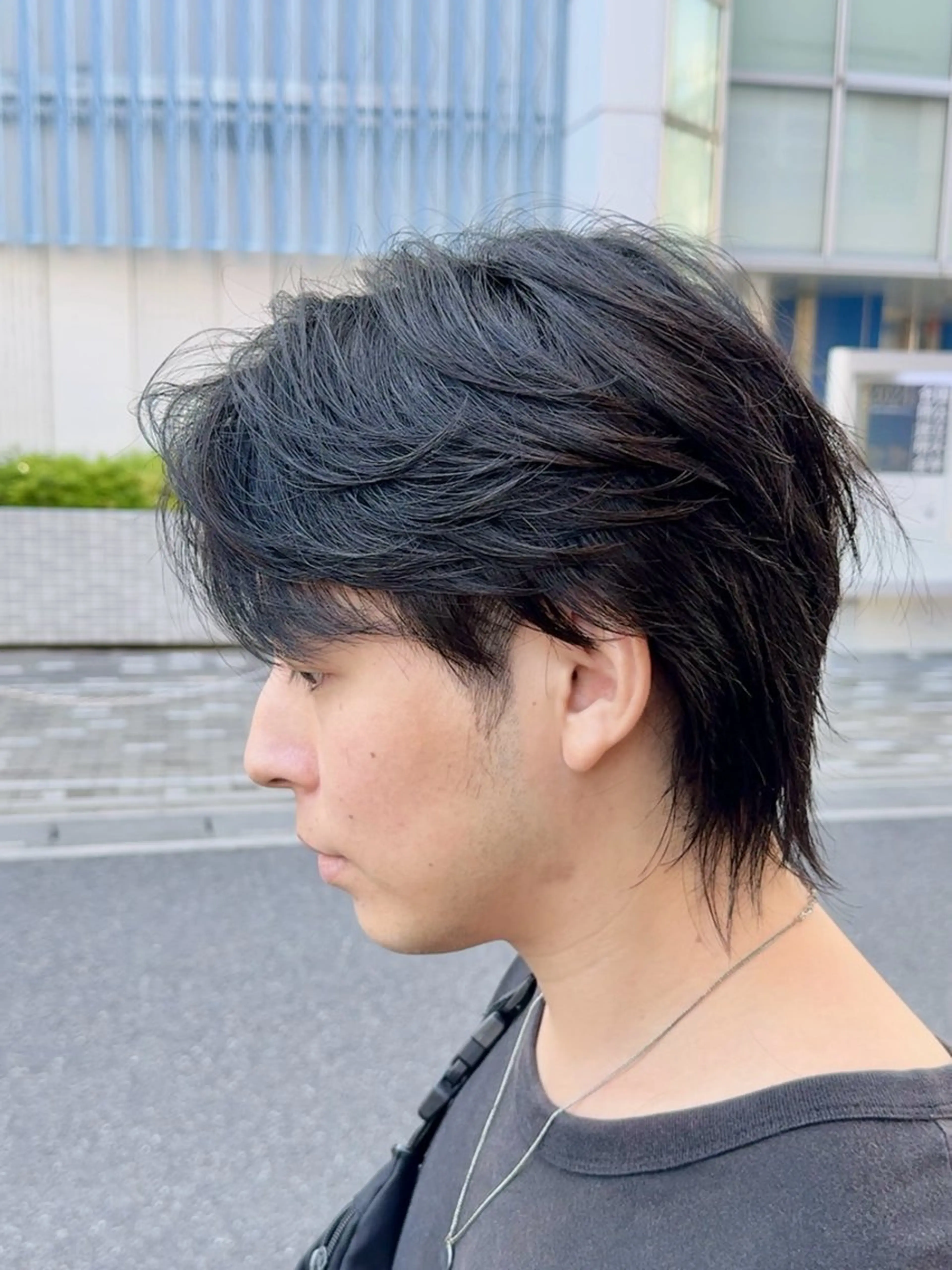 ショート メンズ メンズ韓国風 韓国マッシュ マッシュウルフ マッシュ メンズウルフカット 藤田 明輝のヘアスタイル