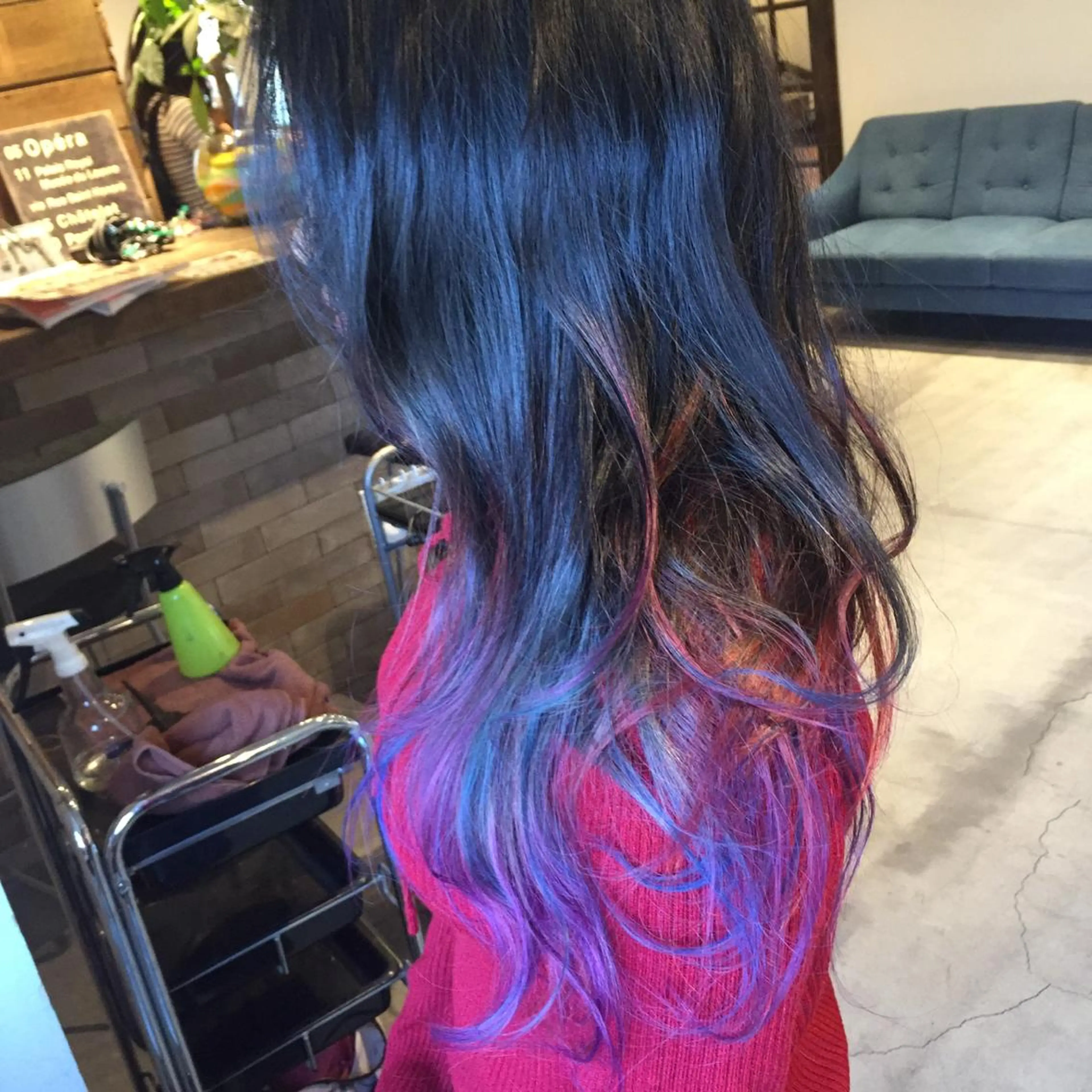 ロング カラー パーマ グラデーションカラー lafith hair dope所属・[外国人風カラー] 店長 田中健太のヘアスタイル