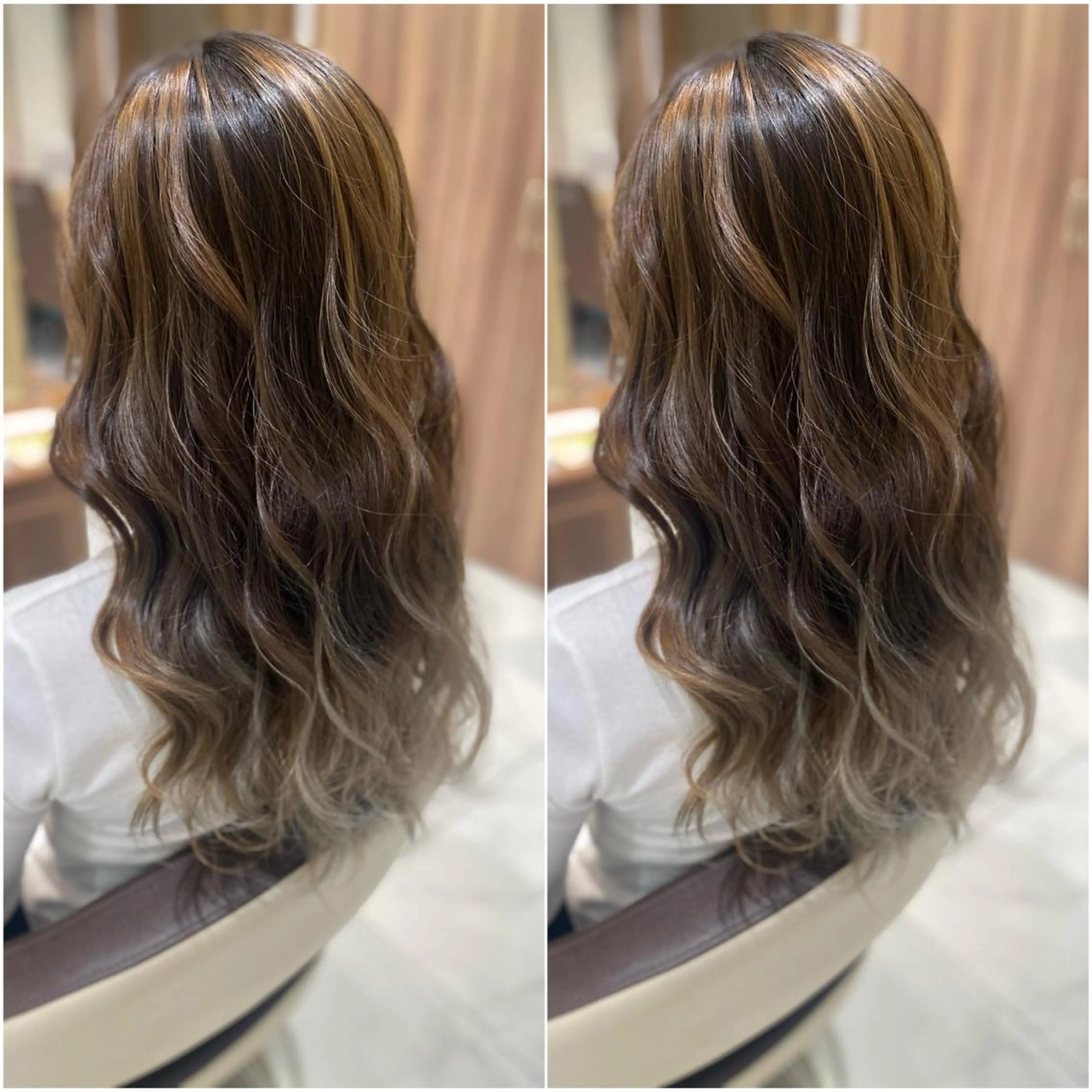 ロング カラー 全席個室　暖色カラー Zina松園優香🌸のヘアスタイル