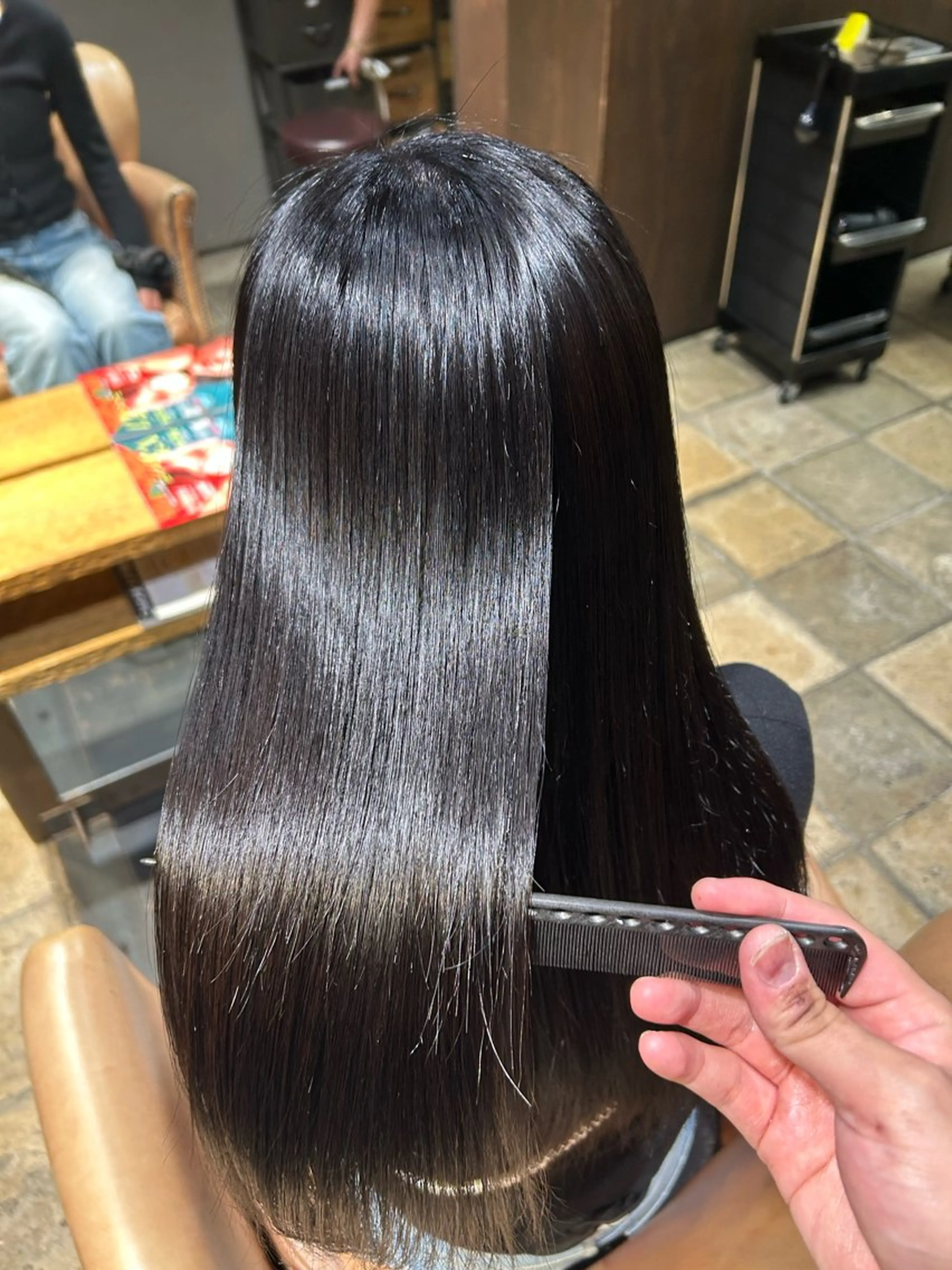 ロング 美髪縮毛矯正/ 髪質改善/愛敬響のヘアスタイル
