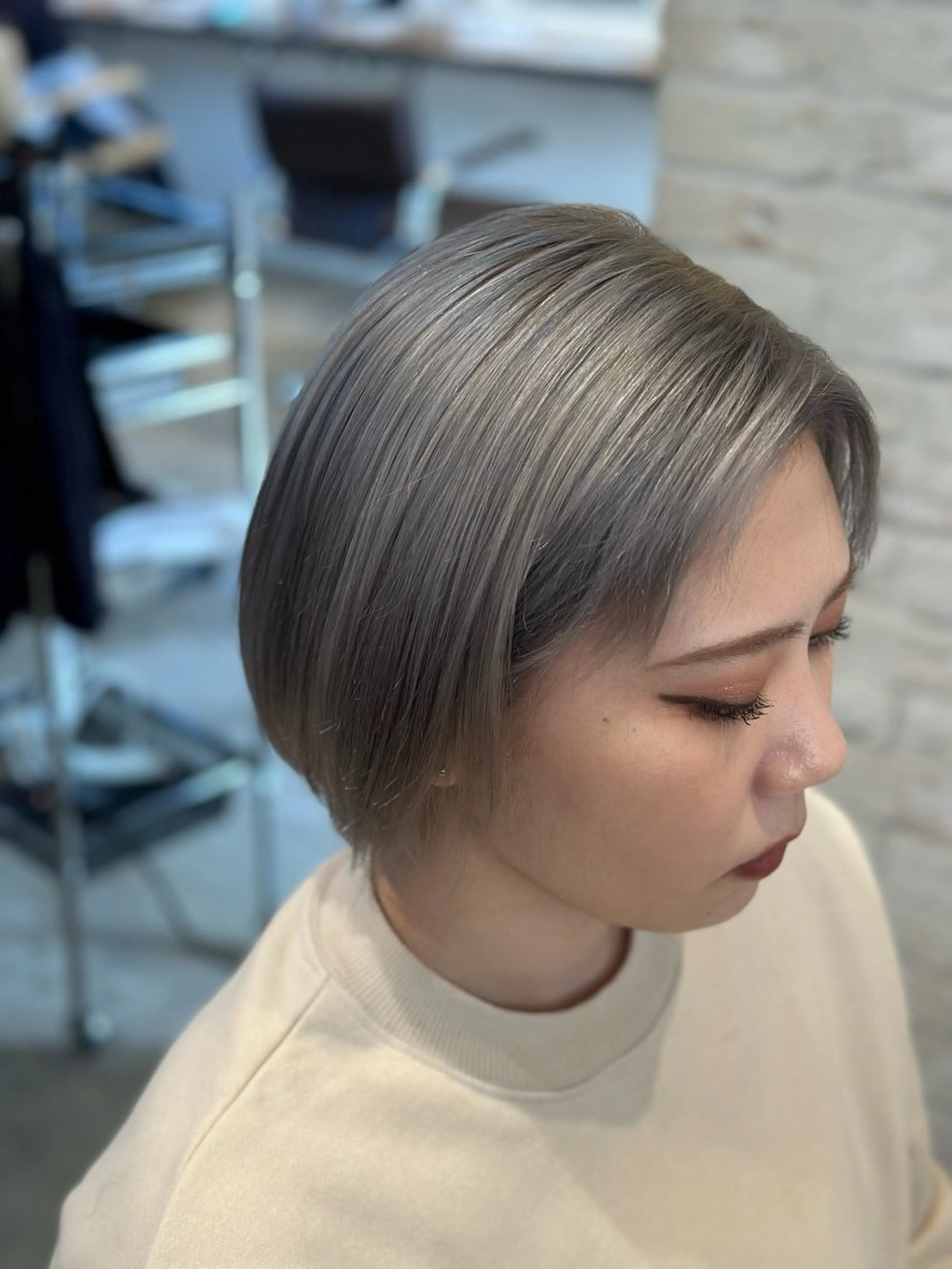 ショート カラー シルバー 水戸/似合わせカット /Rukaのヘアスタイル