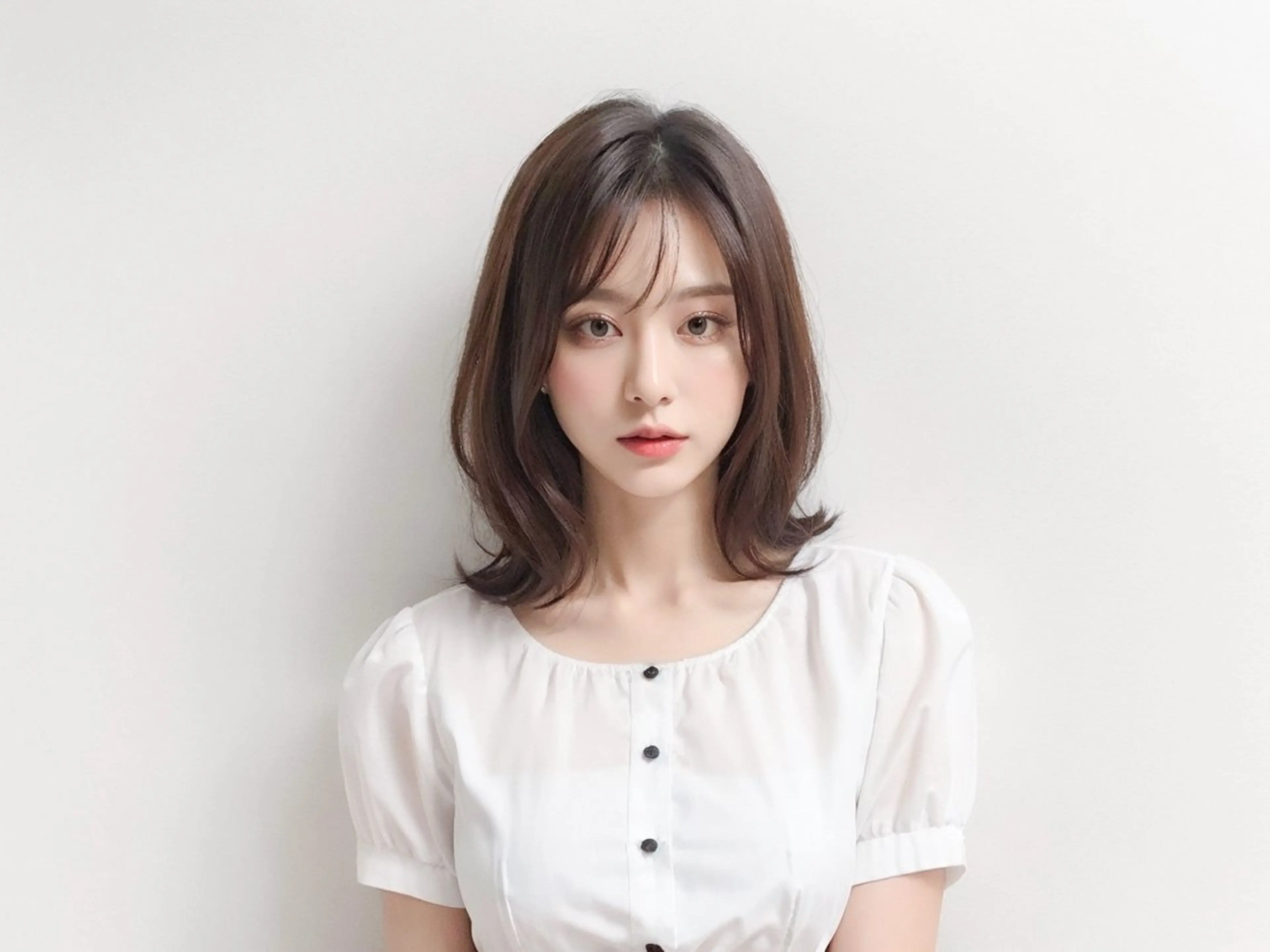 ミディアム カラー ミディアムパーマ 透明感カラー 外国人風カラー 韓国風ヘア レイヤーカット カット ヘアカラー トリートメント AnFye for prco所属・AnFye forprcoのヘアスタイル