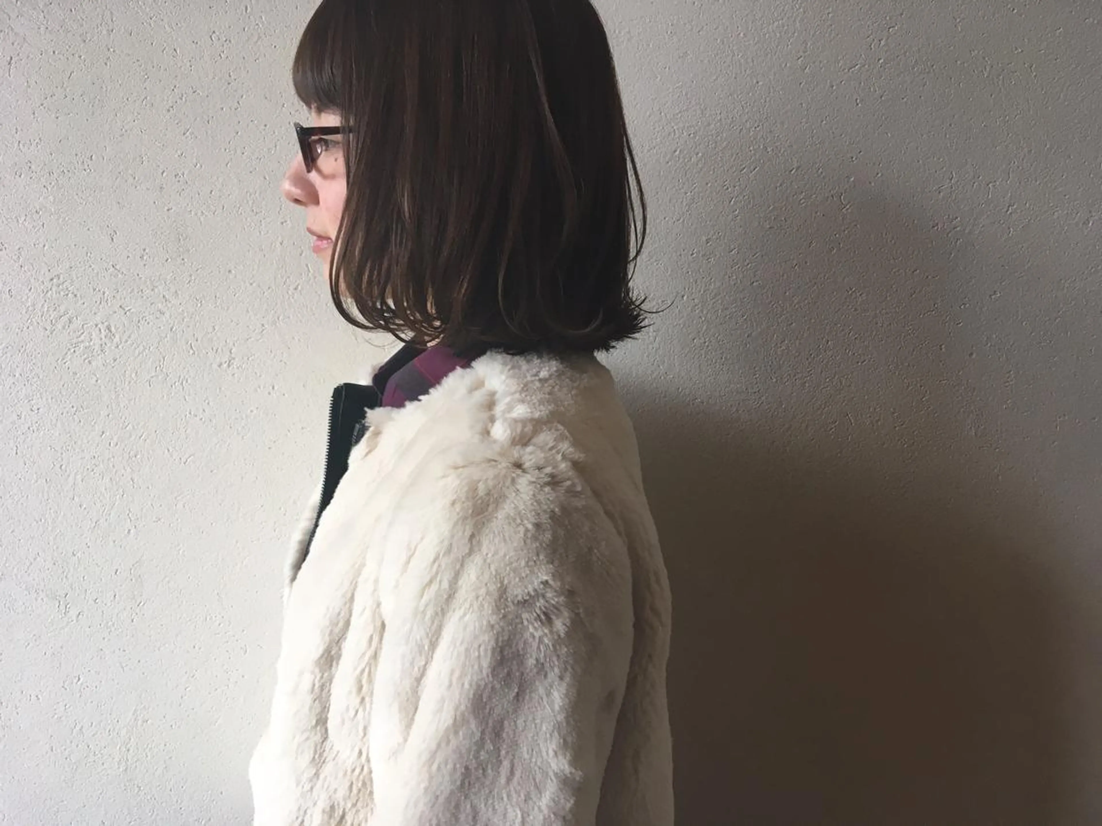 ミディアム カラー アッシュ ボブ milk所属・キノシタ マユのヘアスタイル